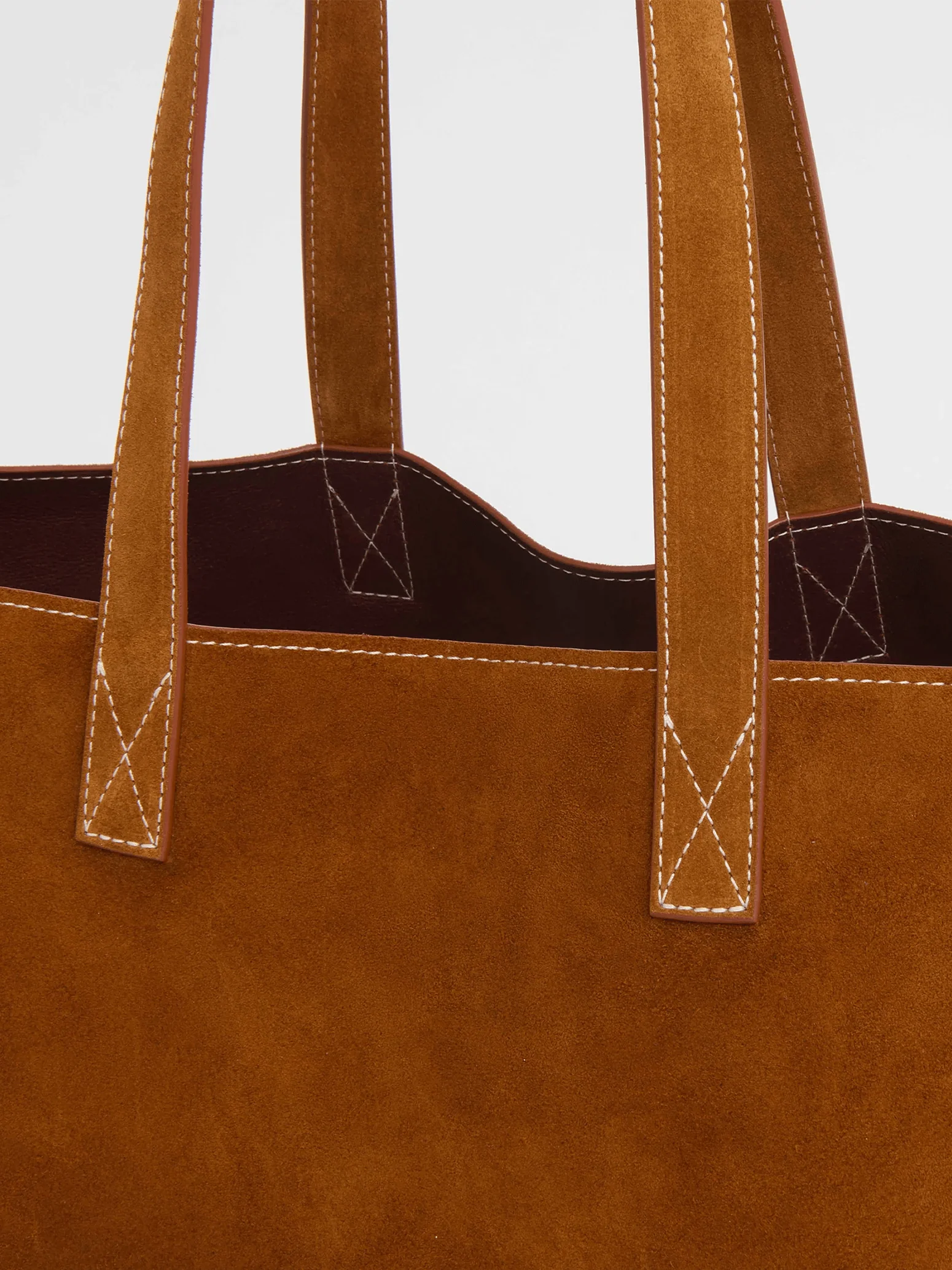 Mansur Gavriel Carryall Tote - Saddle Suede - Image 5