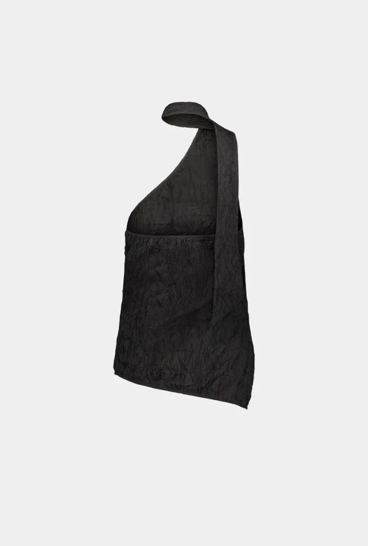 SAEMDI One Shoulder Scarf Top - Image 3