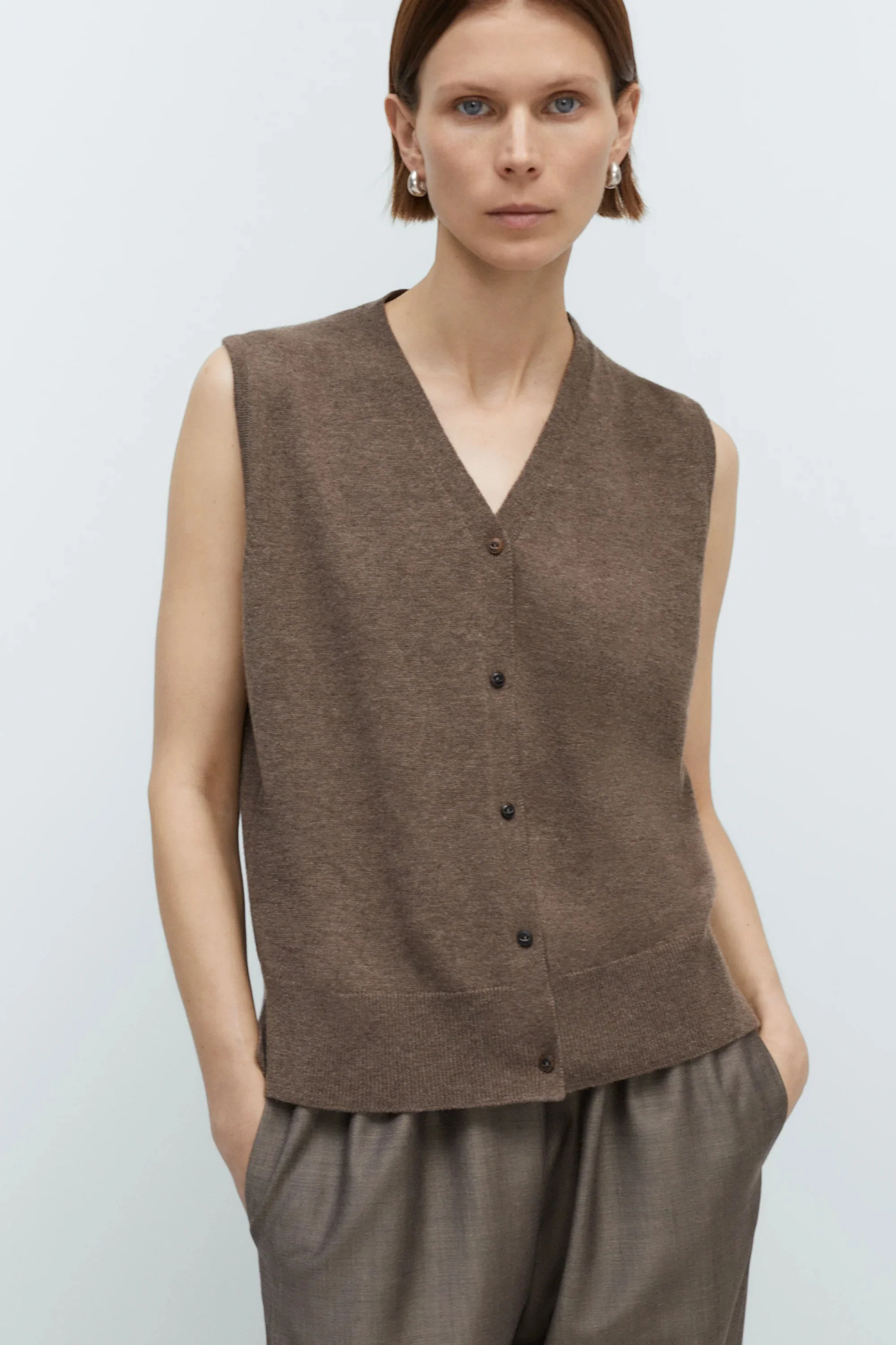 Cordera Merino Wool Lace Waistcoat - Image 3