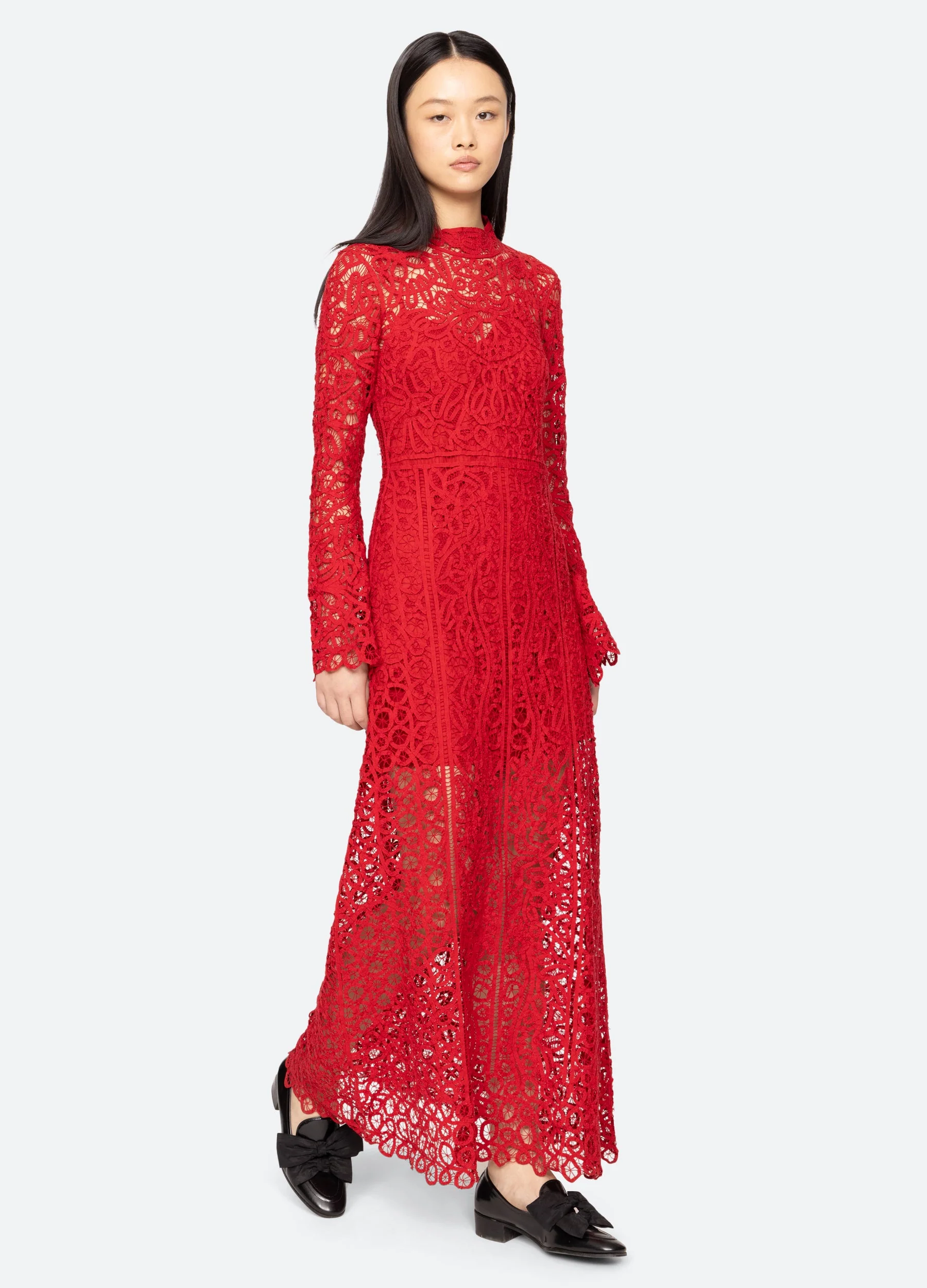 Sea NY Adelina Dress - Red - Image 2