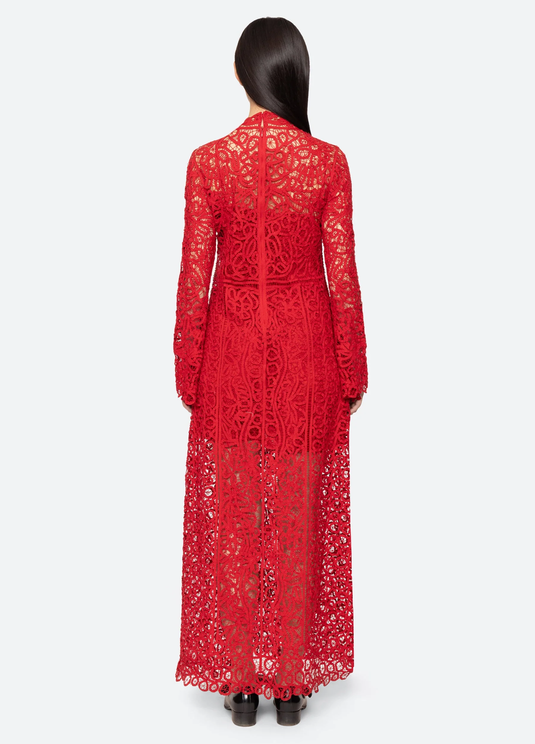 Sea NY Adelina Dress - Red - Image 3