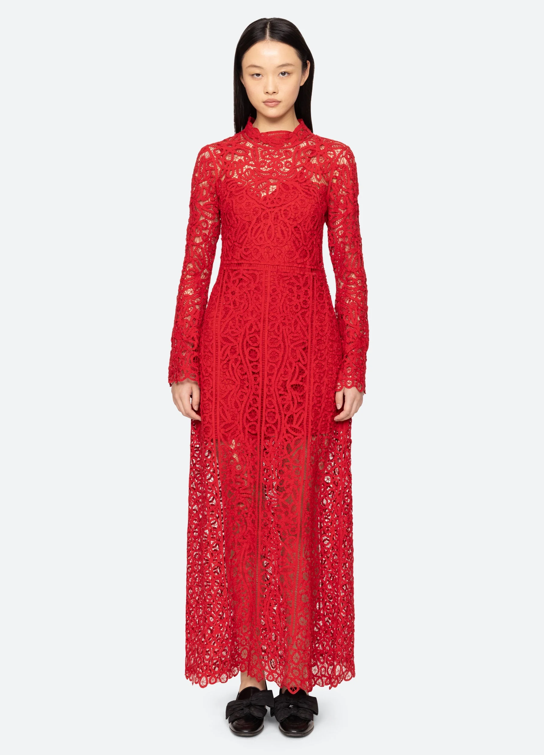 Sea NY Adelina Dress - Red - Image 6