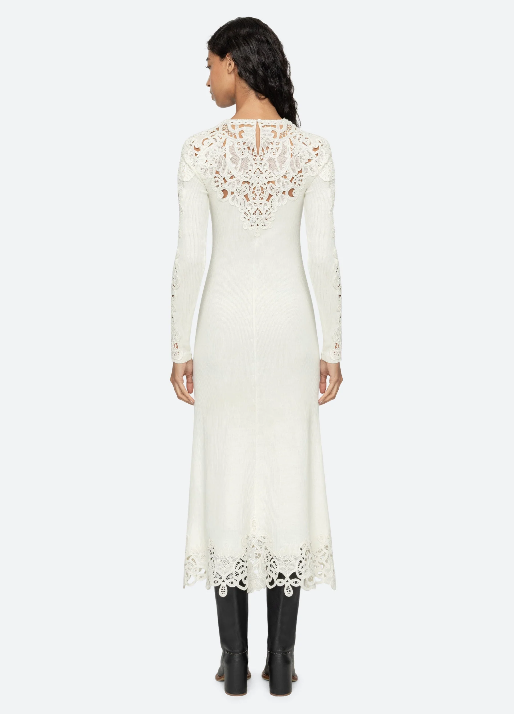 Sea NY Adelina L/S Dress - Cream - Image 3