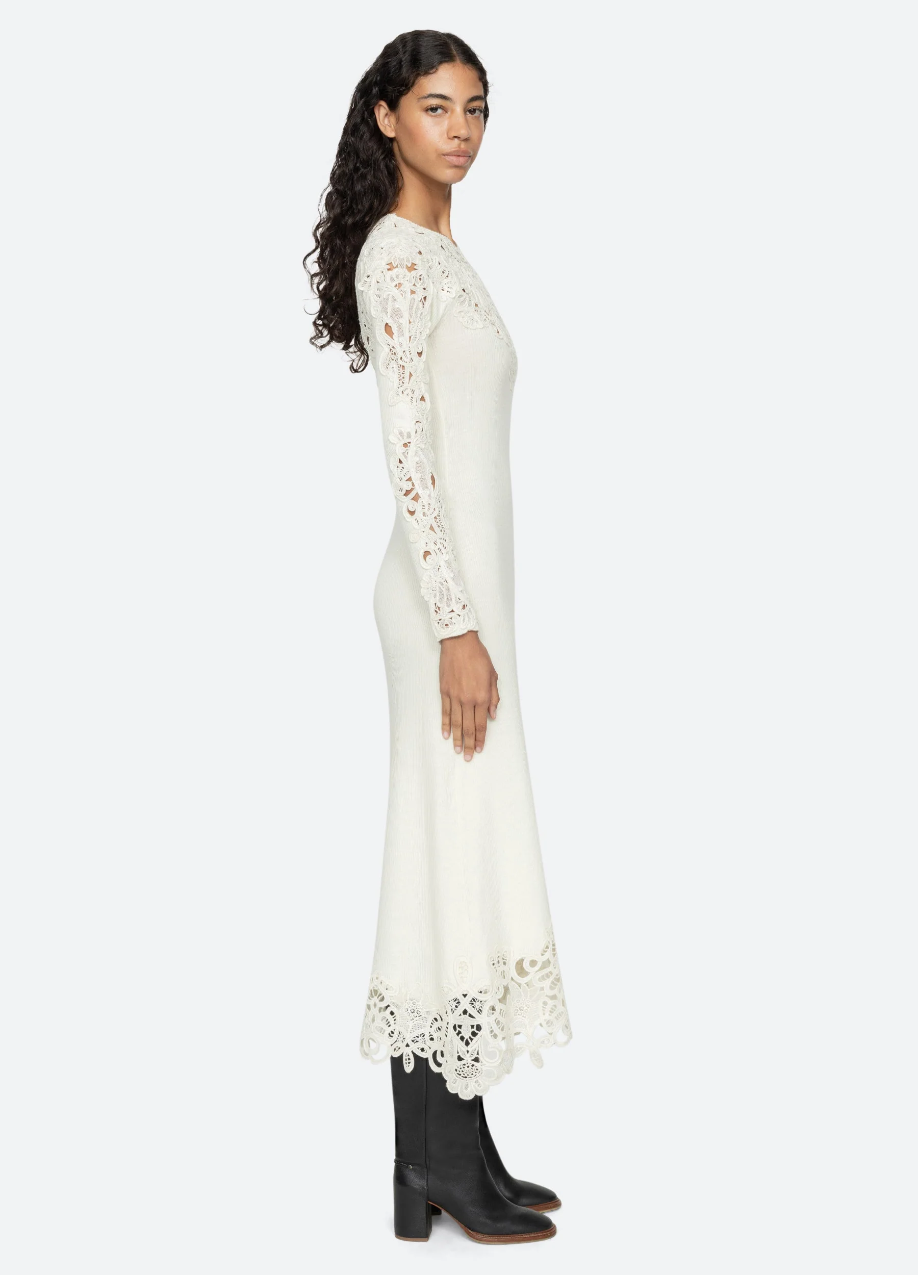 Sea NY Adelina L/S Dress - Cream - Image 4