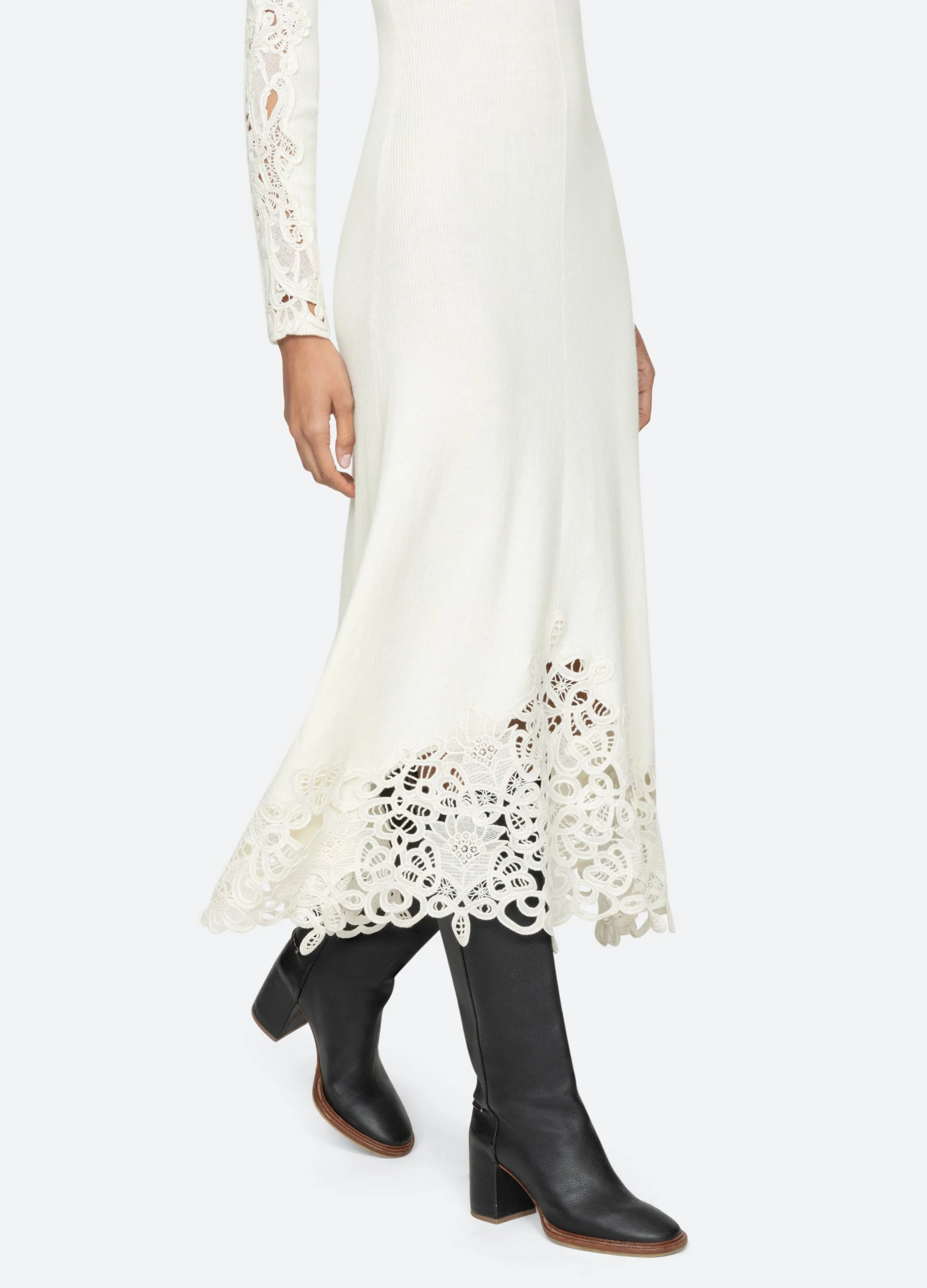 Sea NY Adelina L/S Dress - Cream - Image 9