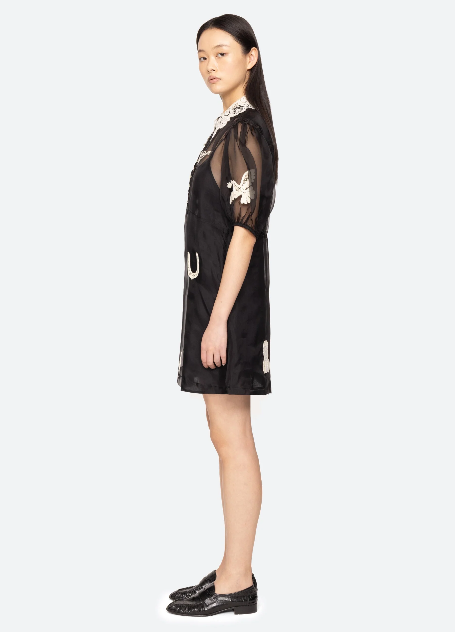 Sea NY Ellison Mini Dress - Black - Image 4