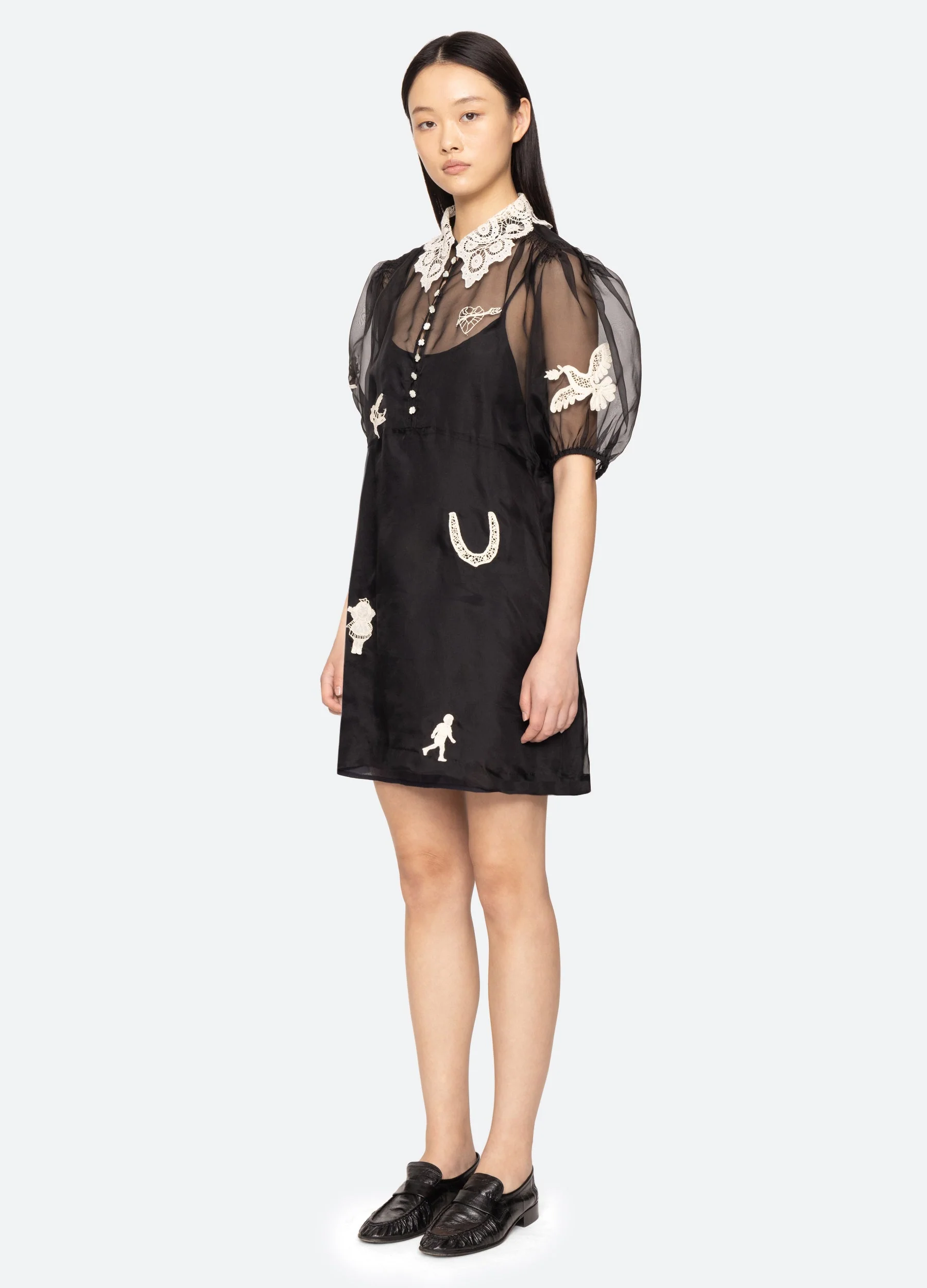 Sea NY Ellison Mini Dress - Black - Image 5