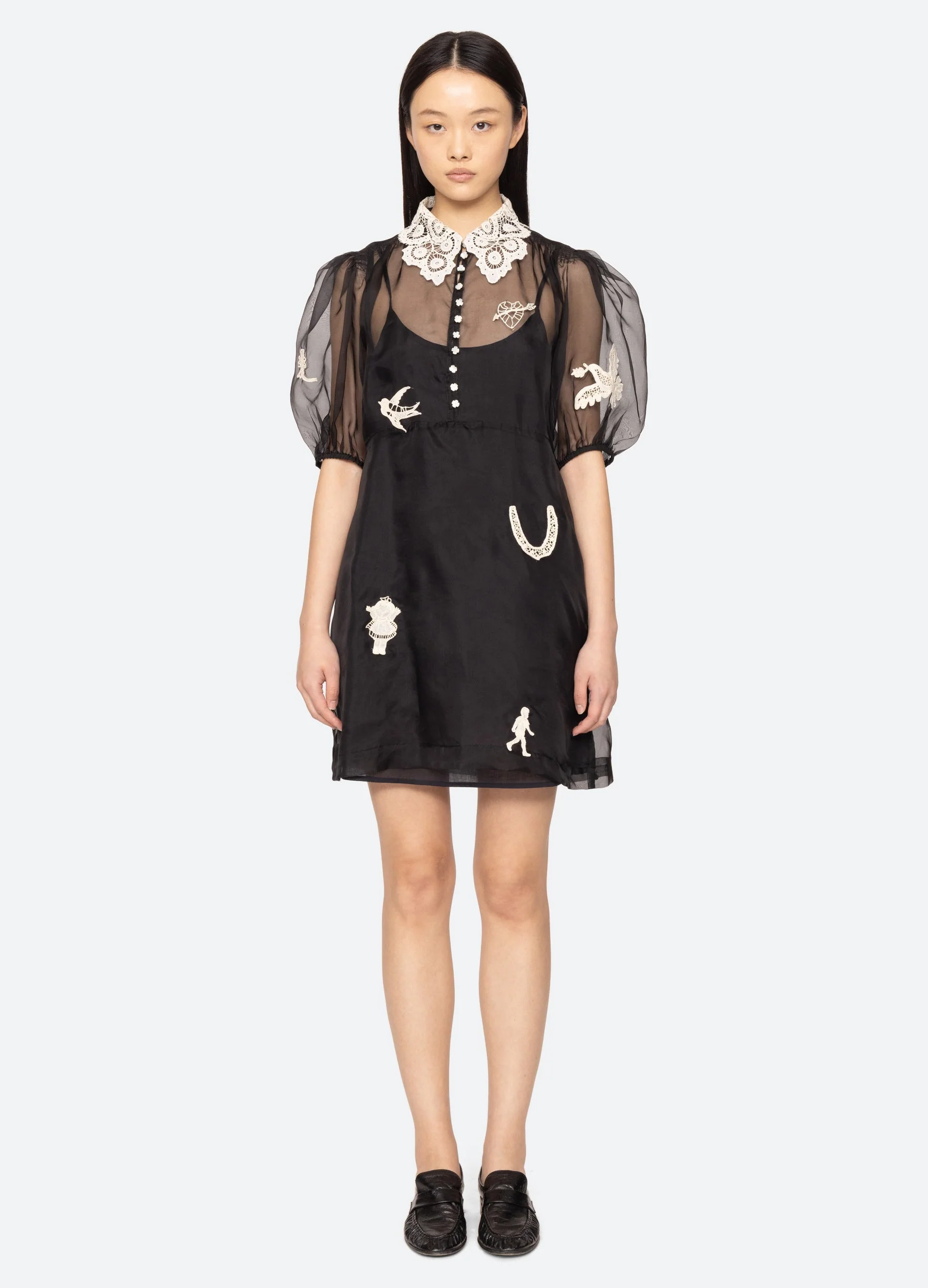 Sea NY Ellison Mini Dress - Black - Image 6