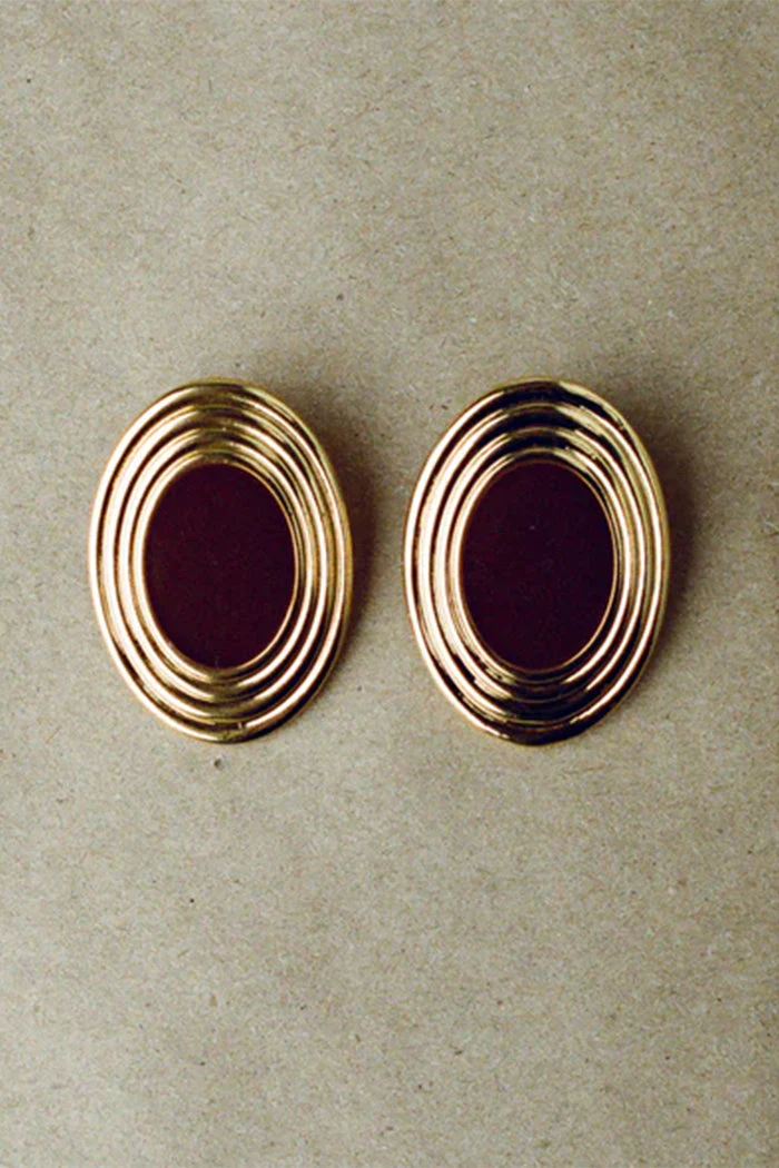 Heaven Mayhem Rowan Earring - Brown/Gold - Image 4