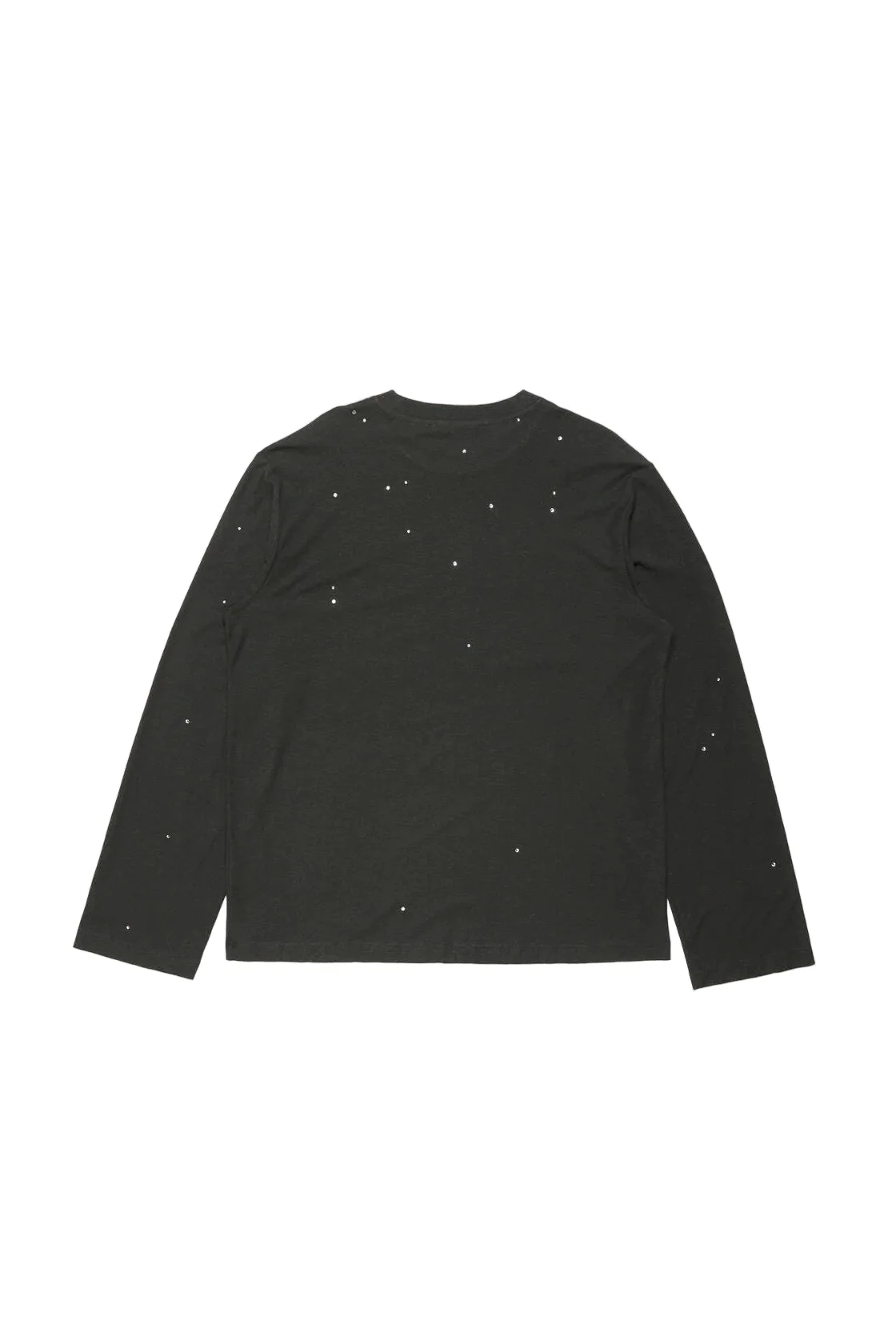 Acne Studios Logo Long Sleeve Crewneck T-Shirt - Black - Image 3