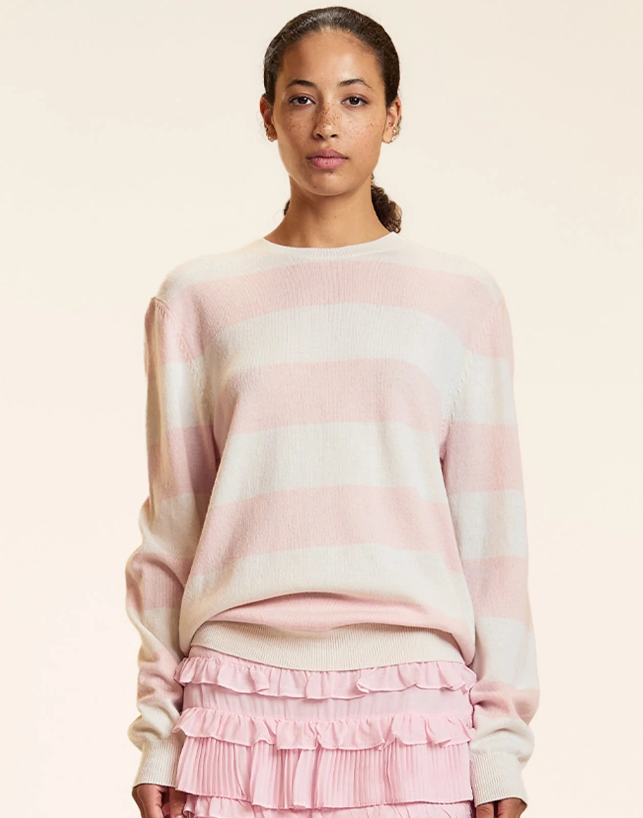 Cynthia Rowley Lucky Stripes Cashmere Sweater - Image 2