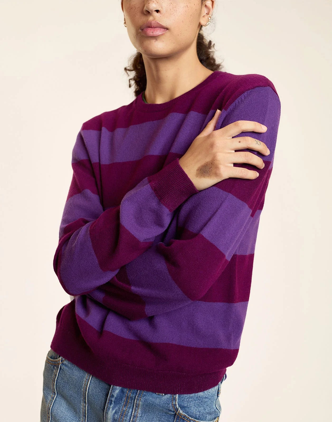 Cynthia Rowley Lucky Stripes Cashmere Sweater - PPLBGD - Image 5