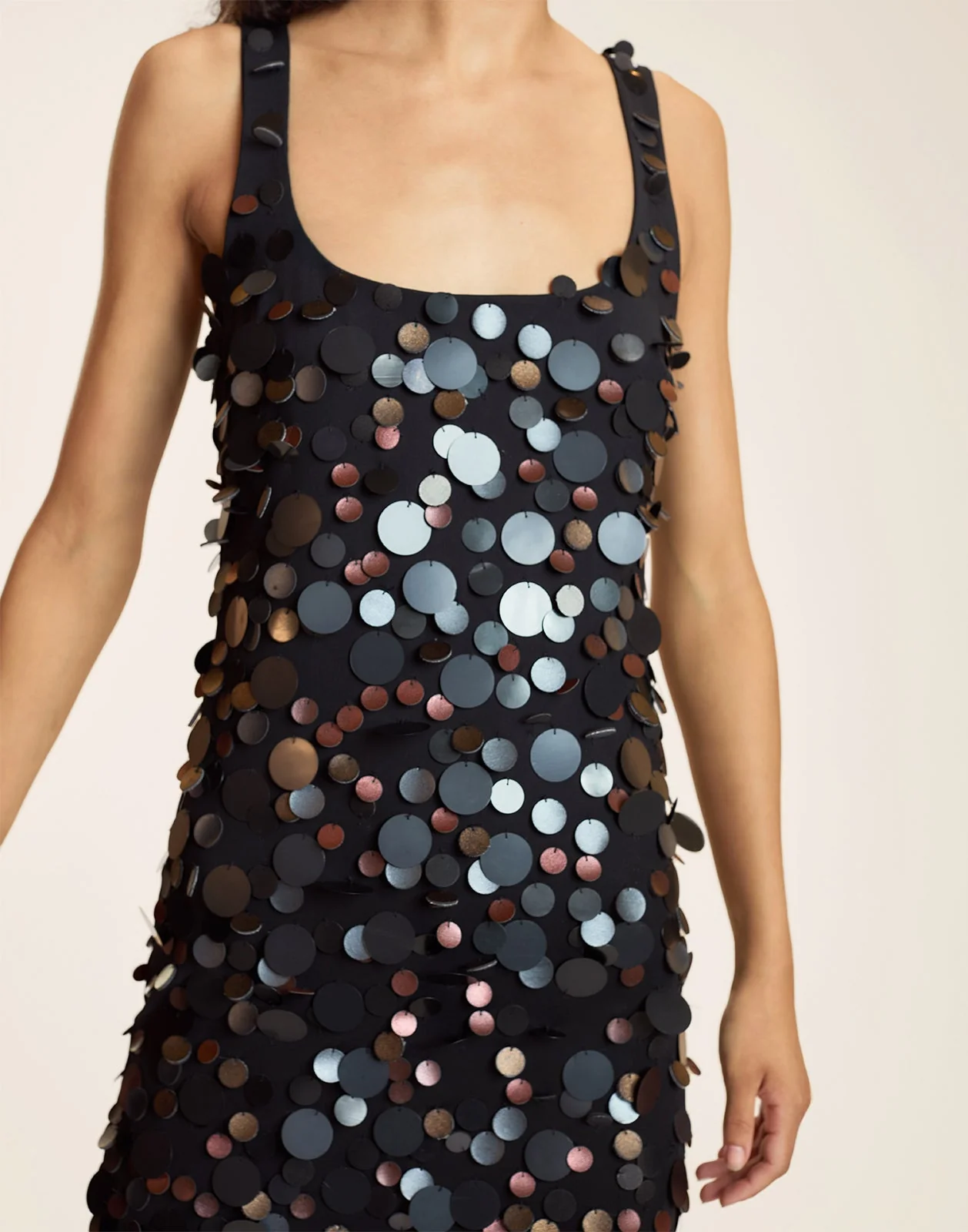Cynthia Rowley Paola Paillette Dress - Black - Image 4