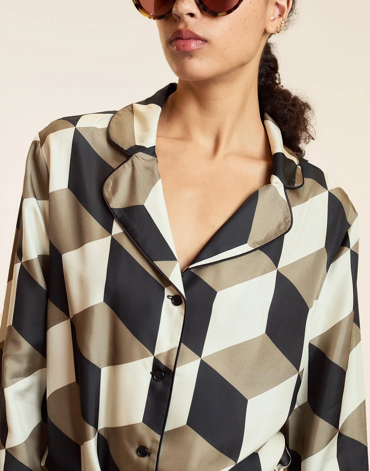 Cynthia Rowley Art Deco PJ Top - Image 5