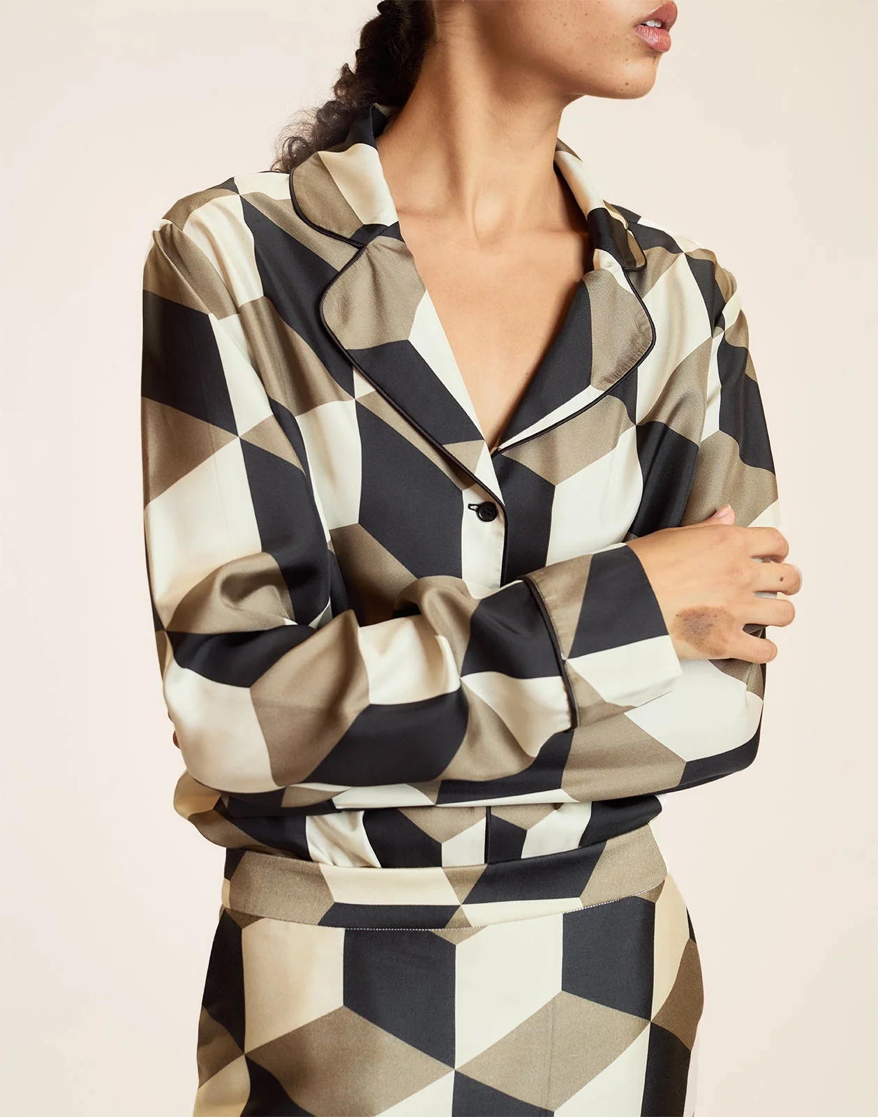 Cynthia Rowley Art Deco PJ Top - Image 6