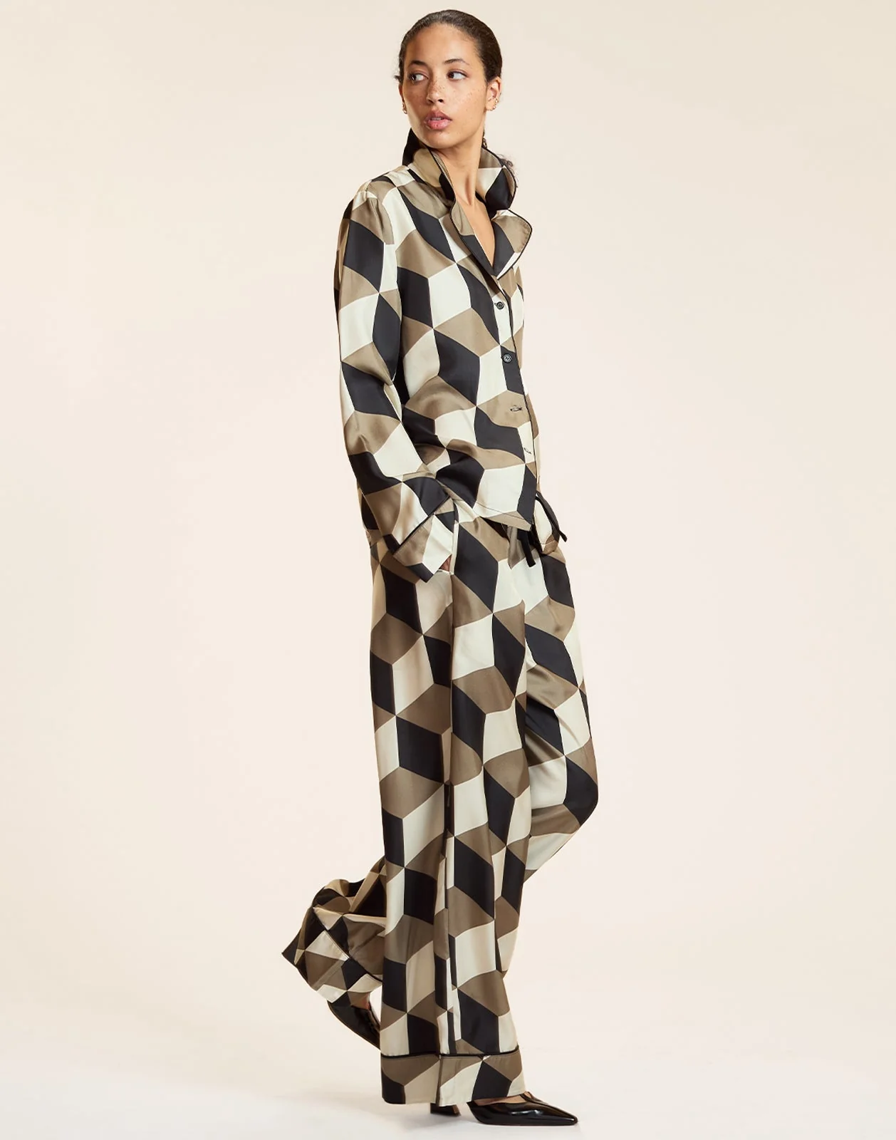 Cynthia Rowley Art Deco PJ Pants - Image 2