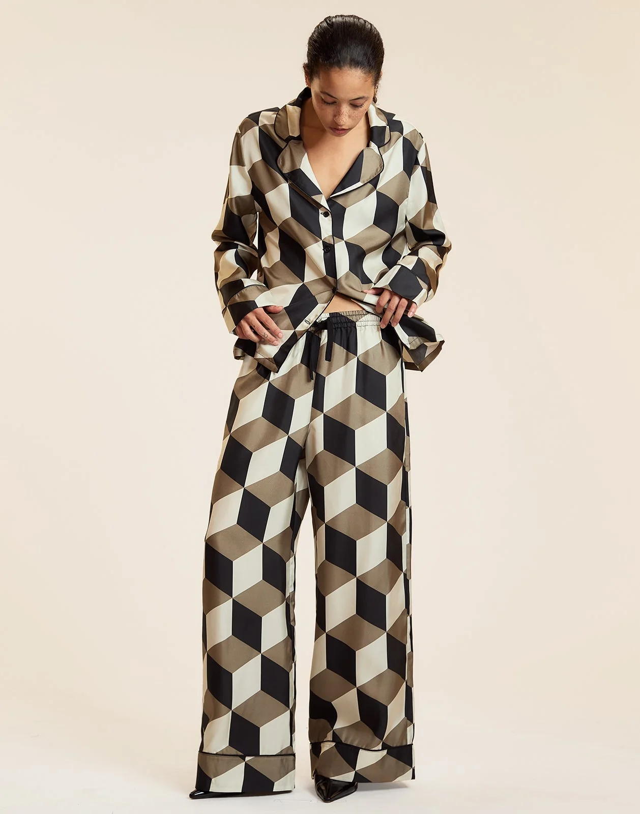 Cynthia Rowley Art Deco PJ Pants - Image 3