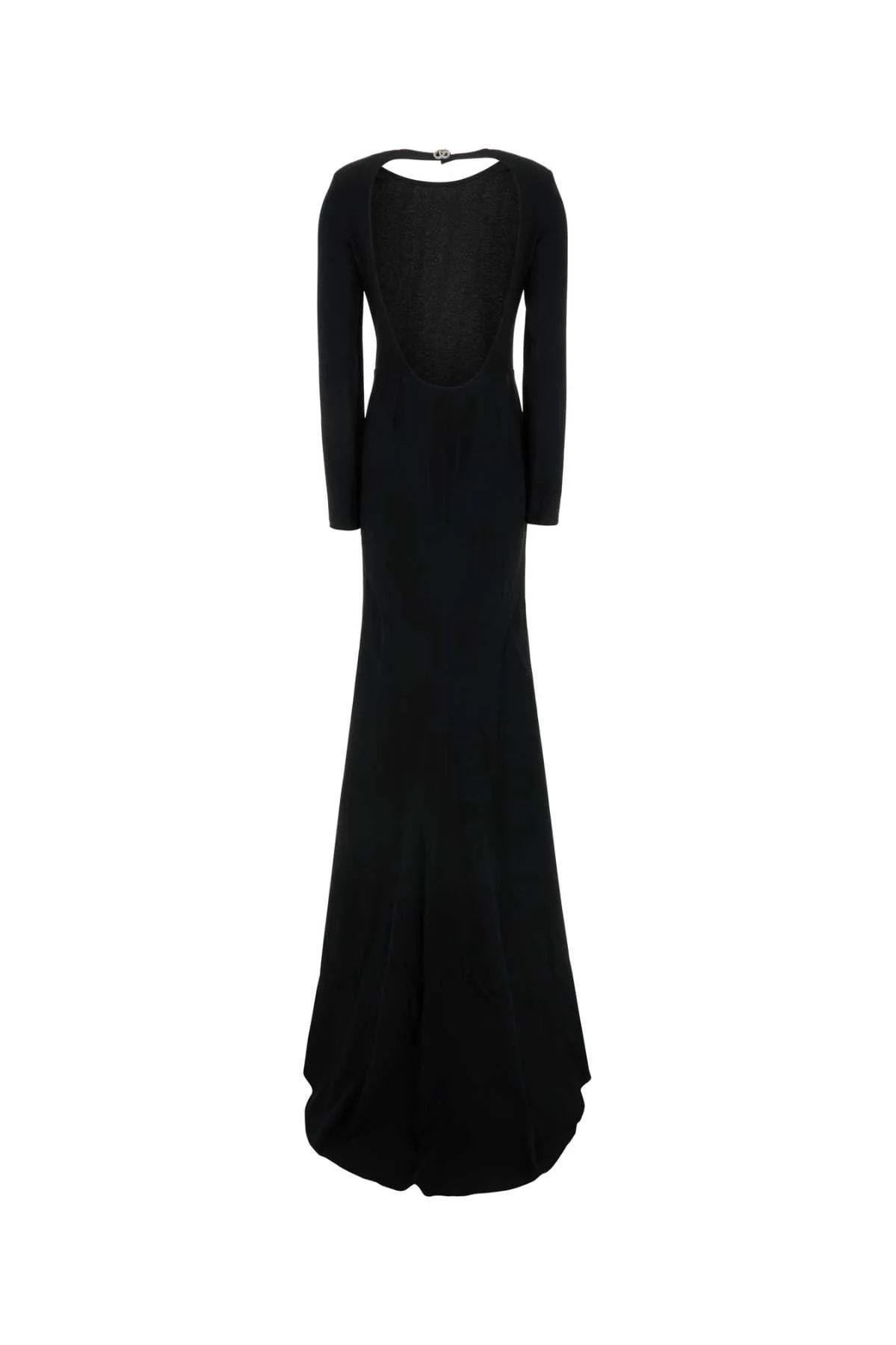 Gucci Crepe Long Dress - Black - Image 2