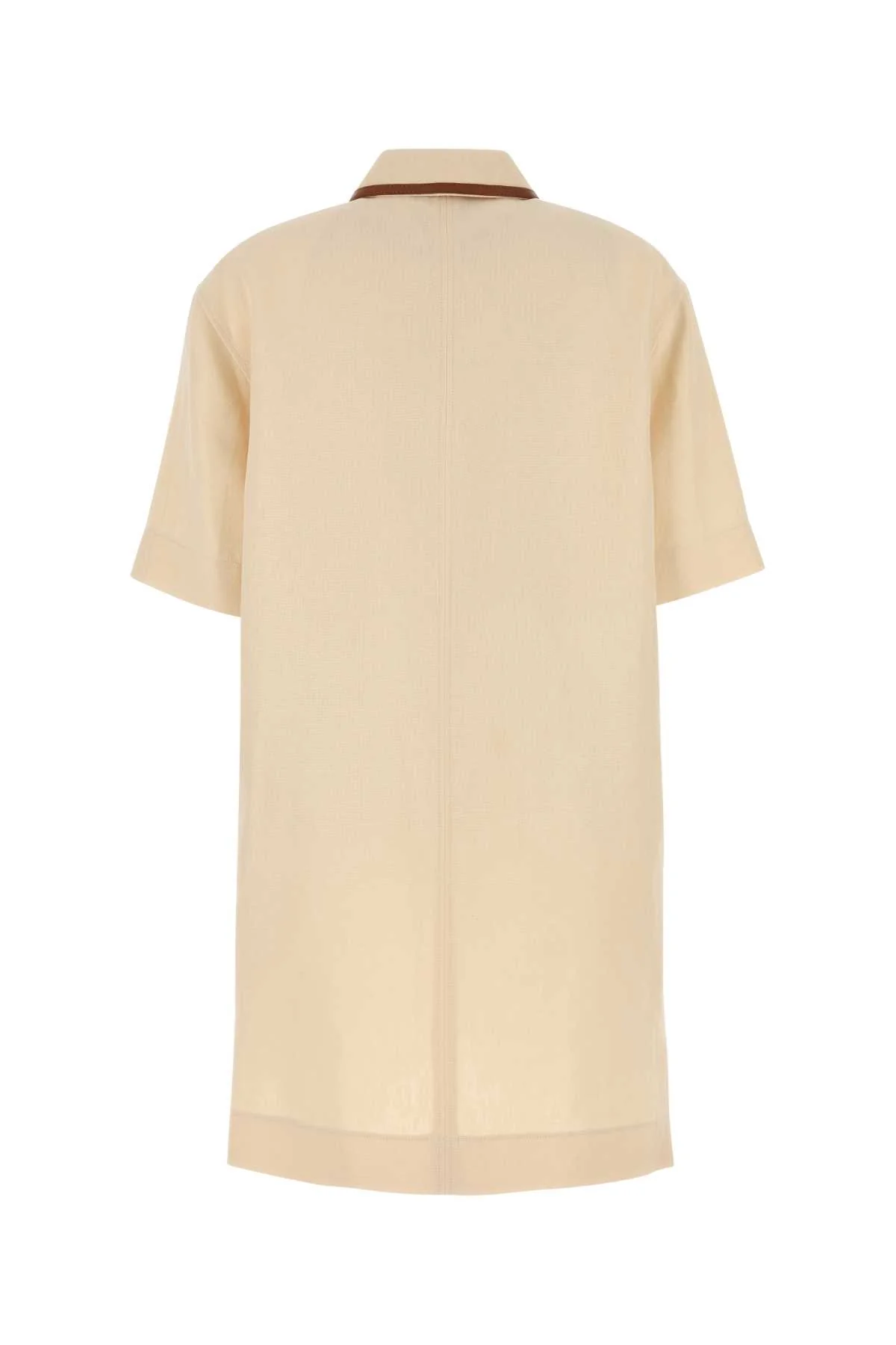 Gucci Sand Linen Mini Dress - Cream - Image 2