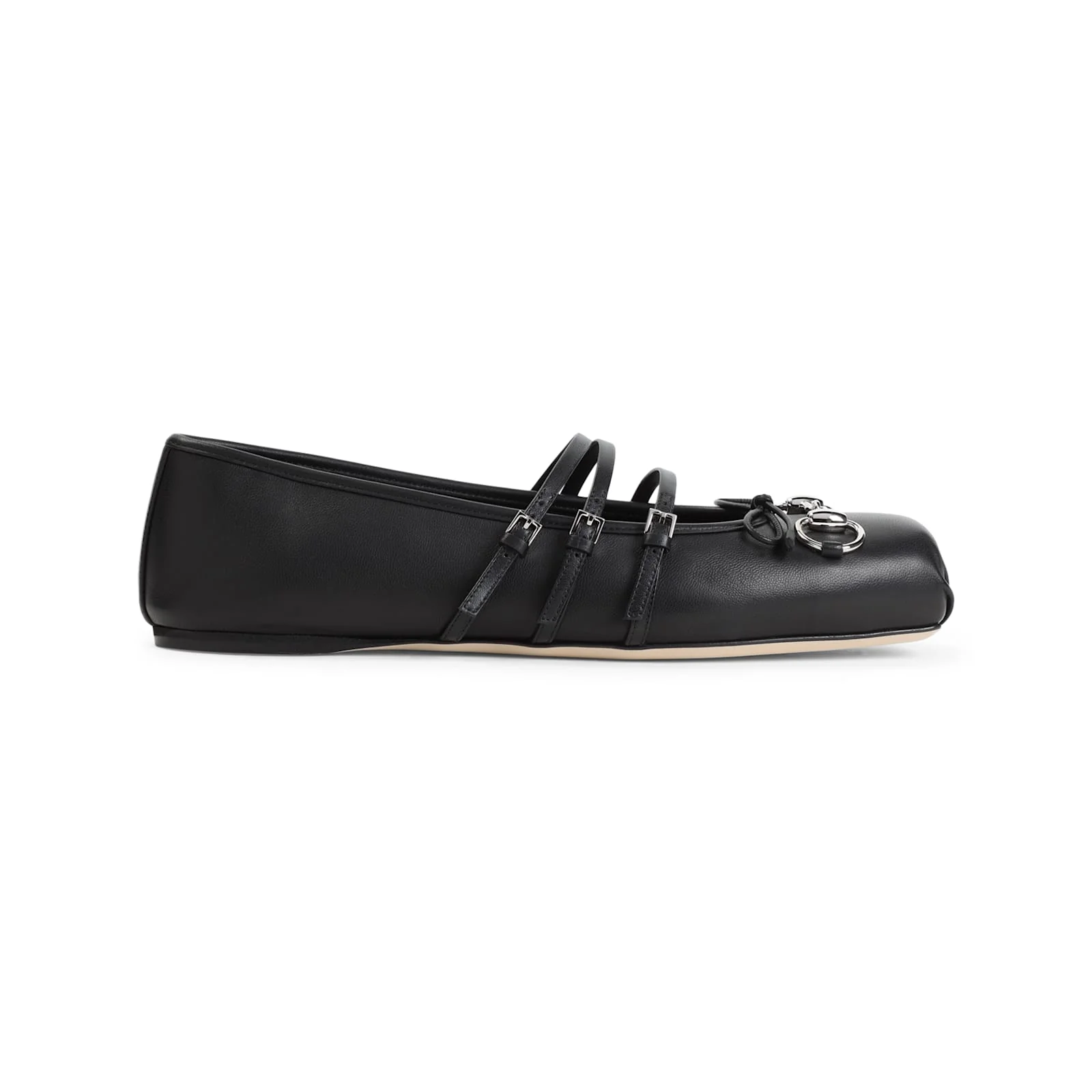 Gucci Horsebit Leather Ballerinas - Black - Image 2
