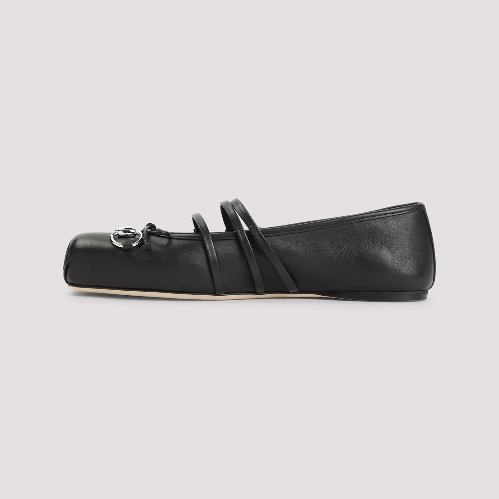 Gucci Horsebit Leather Ballerinas - Black - Image 4