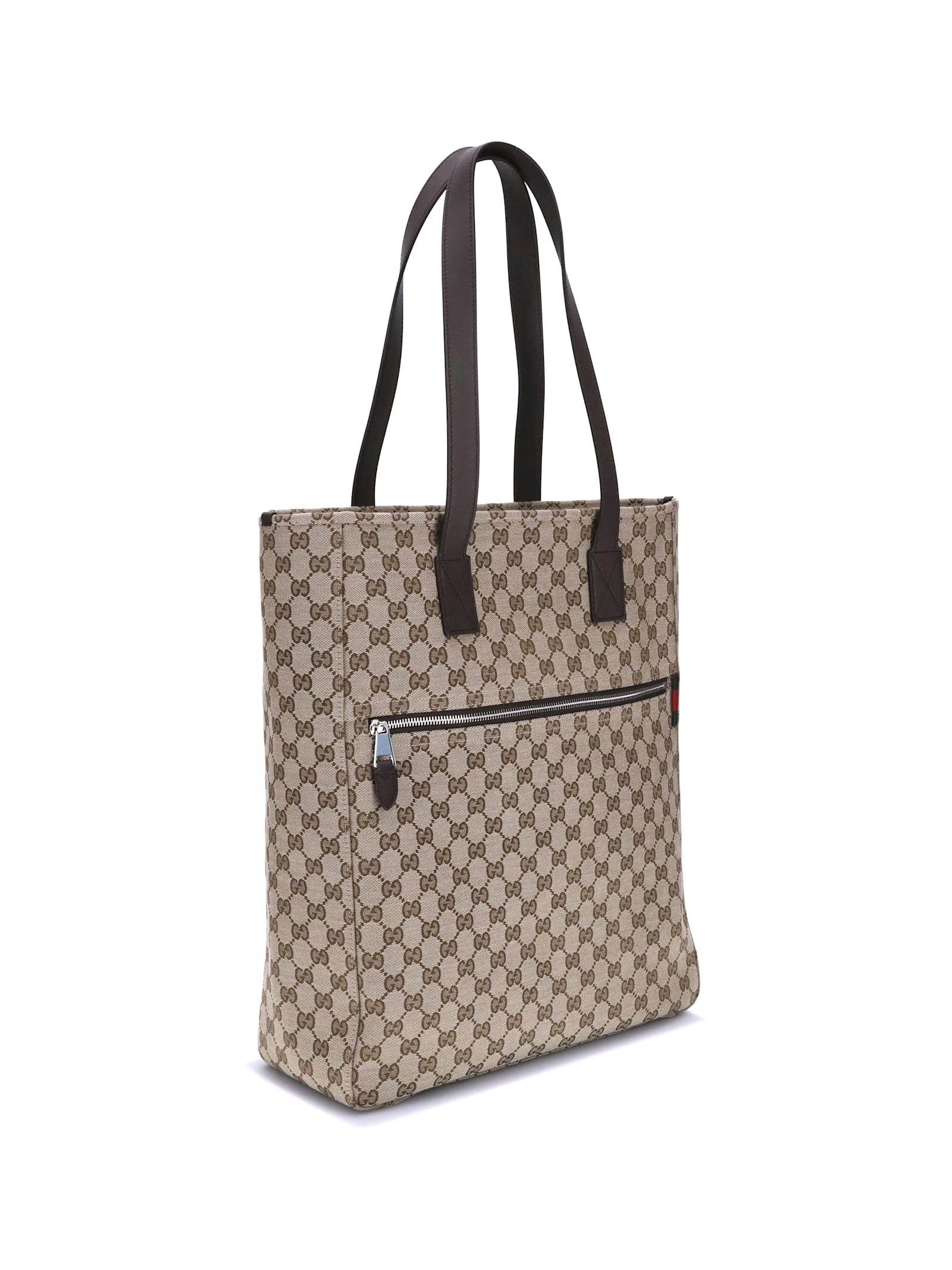 Gucci GG Canvas Tote Bag - Ebony Cocoa - Image 2