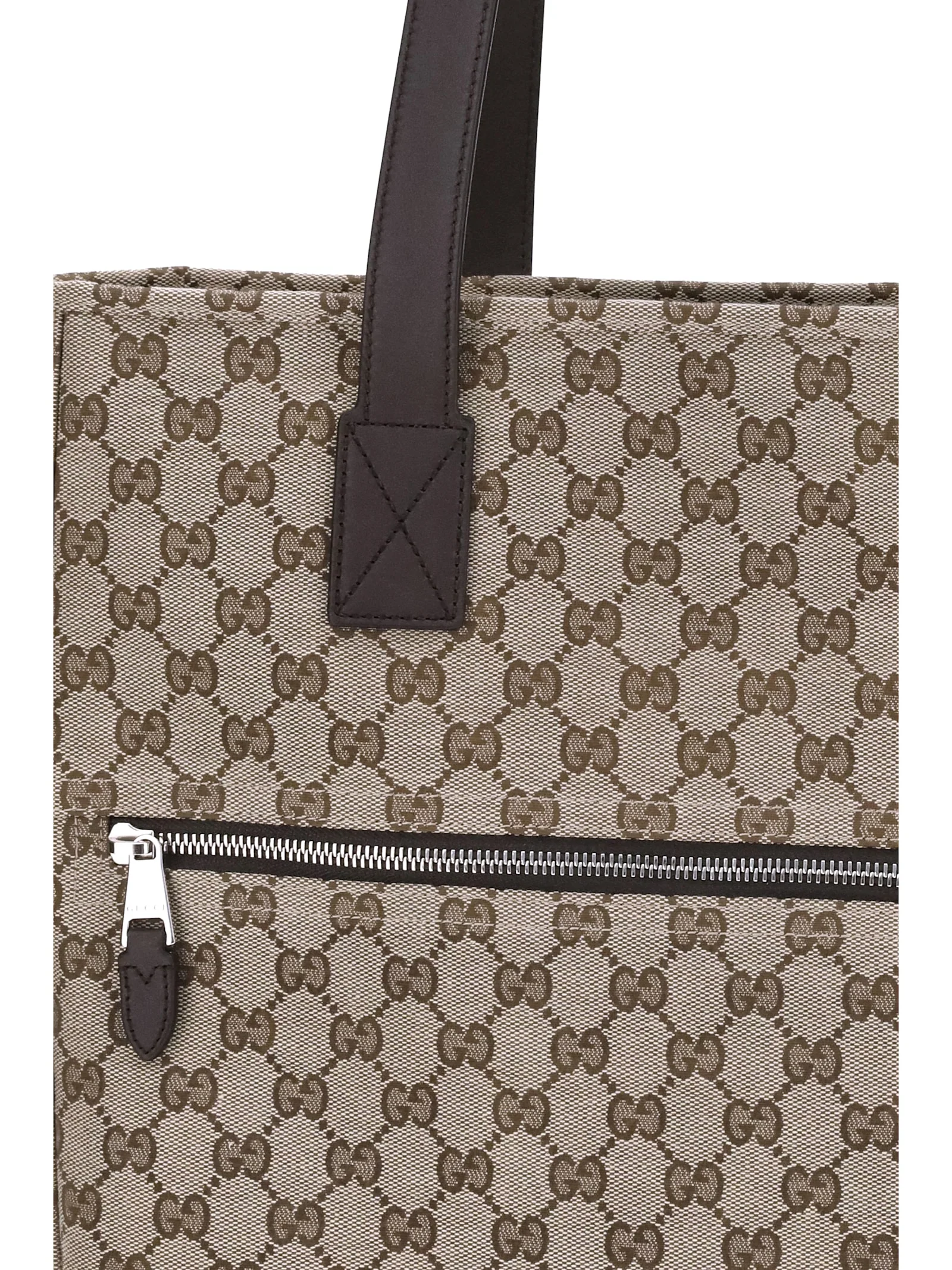 Gucci GG Canvas Tote Bag - Ebony Cocoa - Image 4