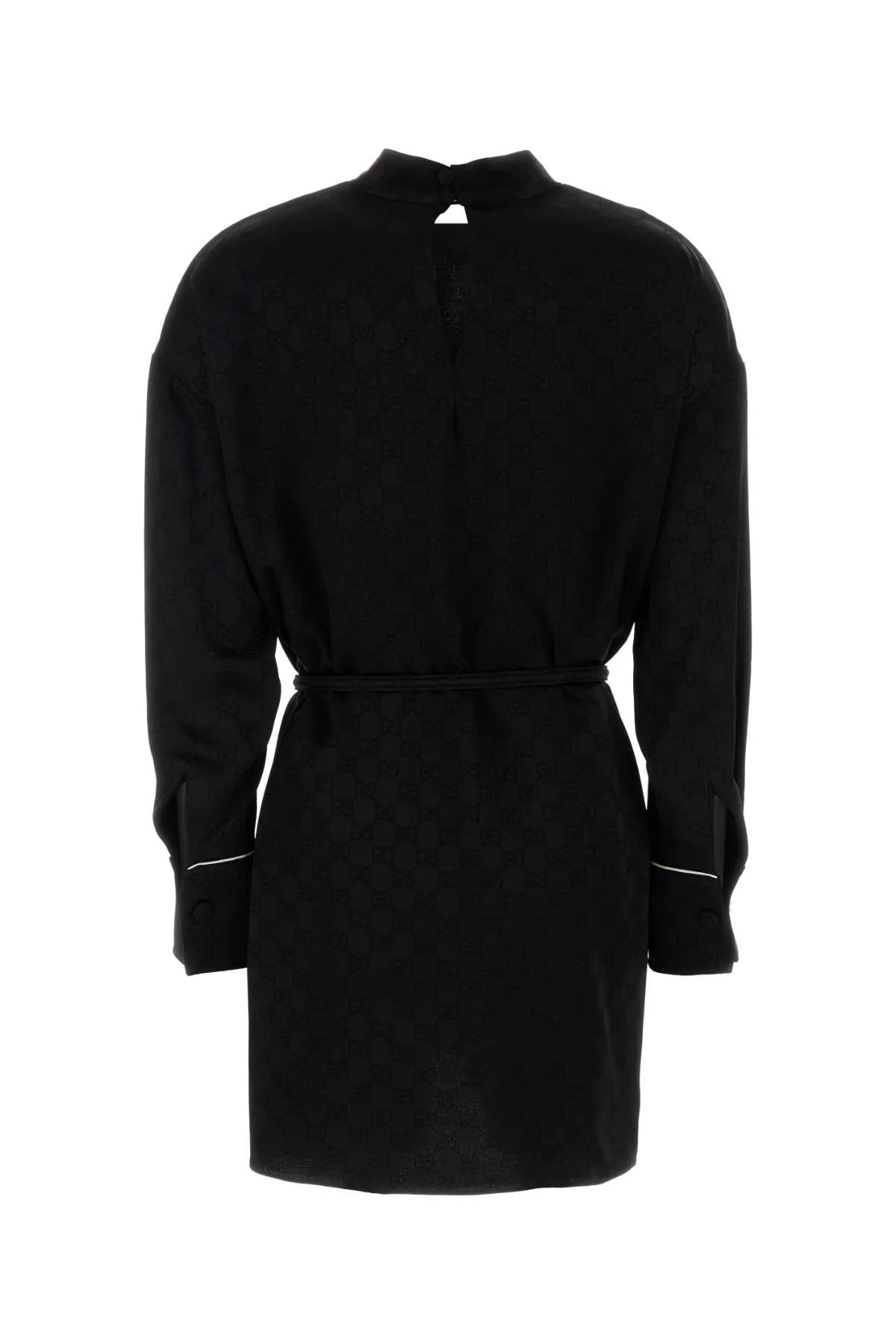 Gucci Black Crepe Dress - Black - Image 2