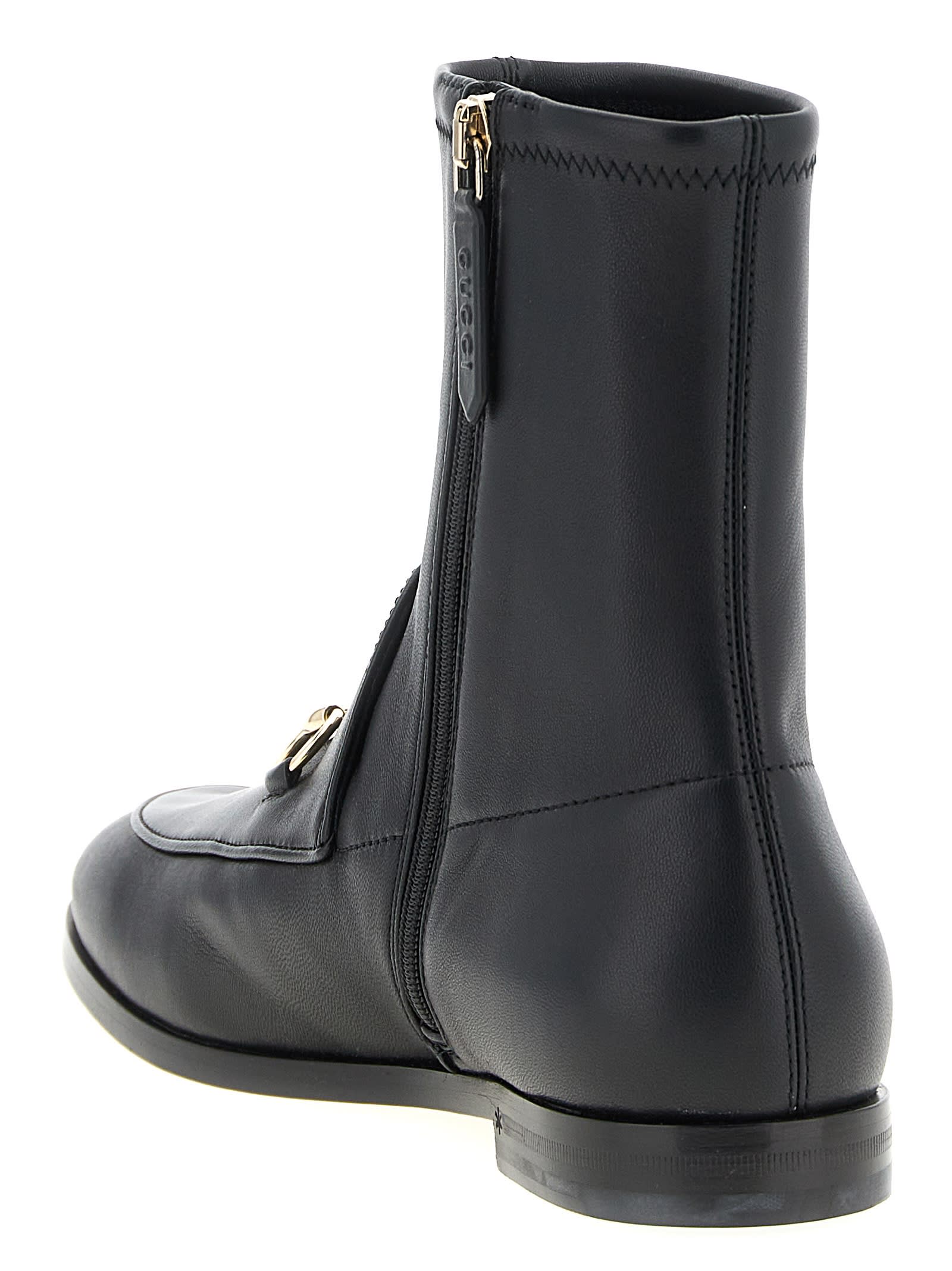 Gucci Jordaan Ankle Boots - Black - Image 3