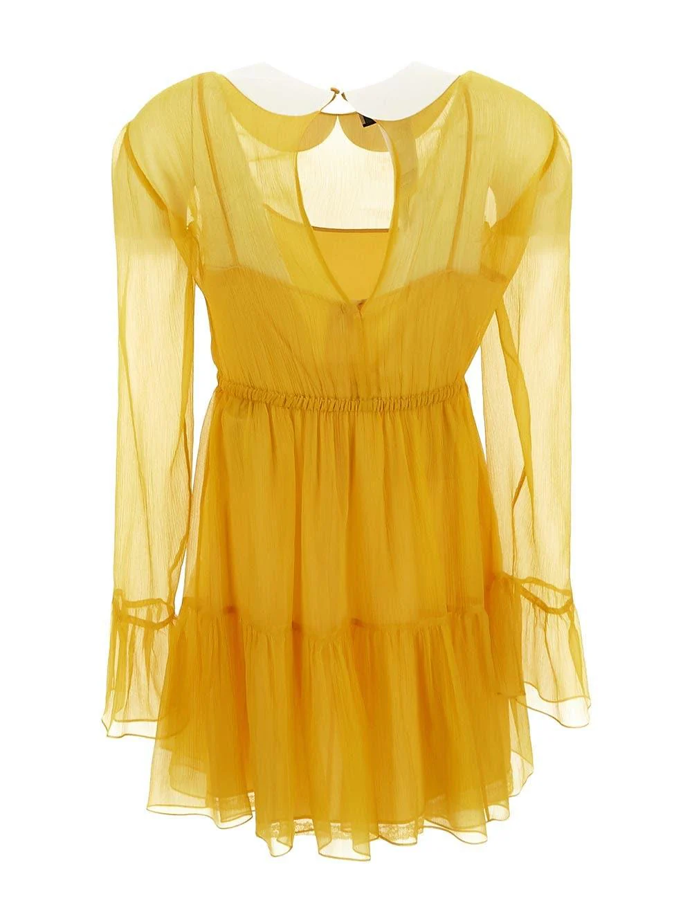 Gucci Silk Chiffon Dress - Yellow - Image 2