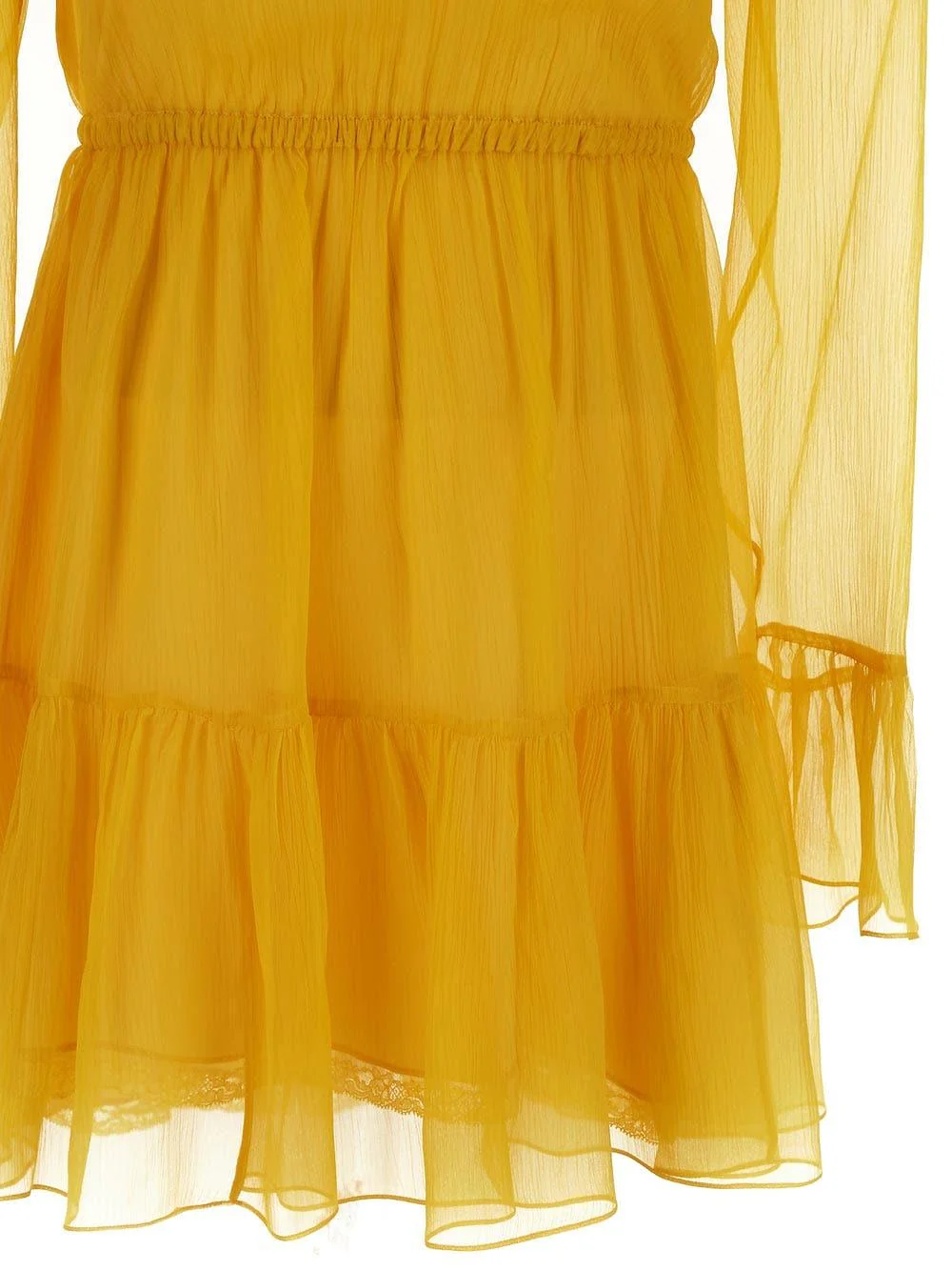 Gucci Silk Chiffon Dress - Yellow - Image 3