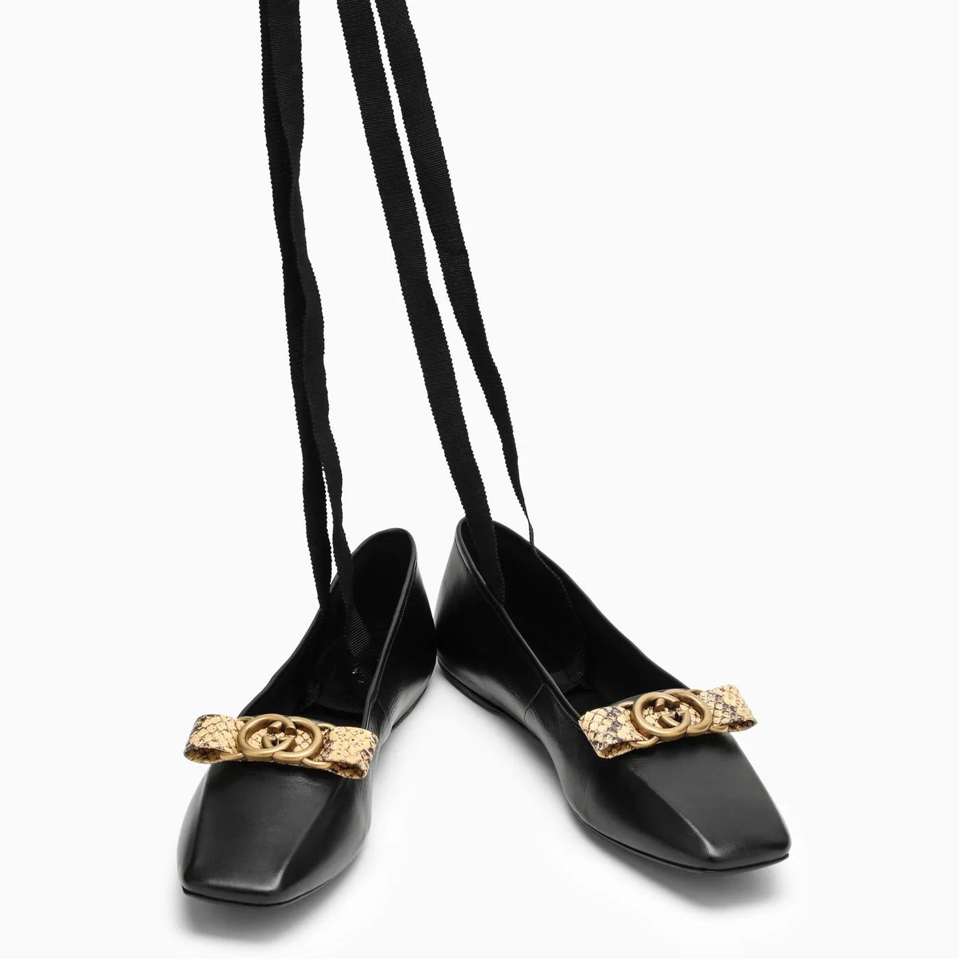 Gucci Double G Ballet Flats - Black - Image 3