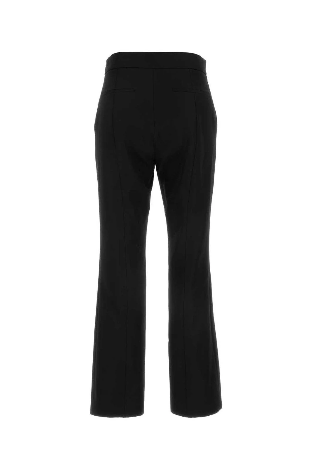 Gucci Logo Embroidered Bootcut Leg Trousers - Black - Image 2