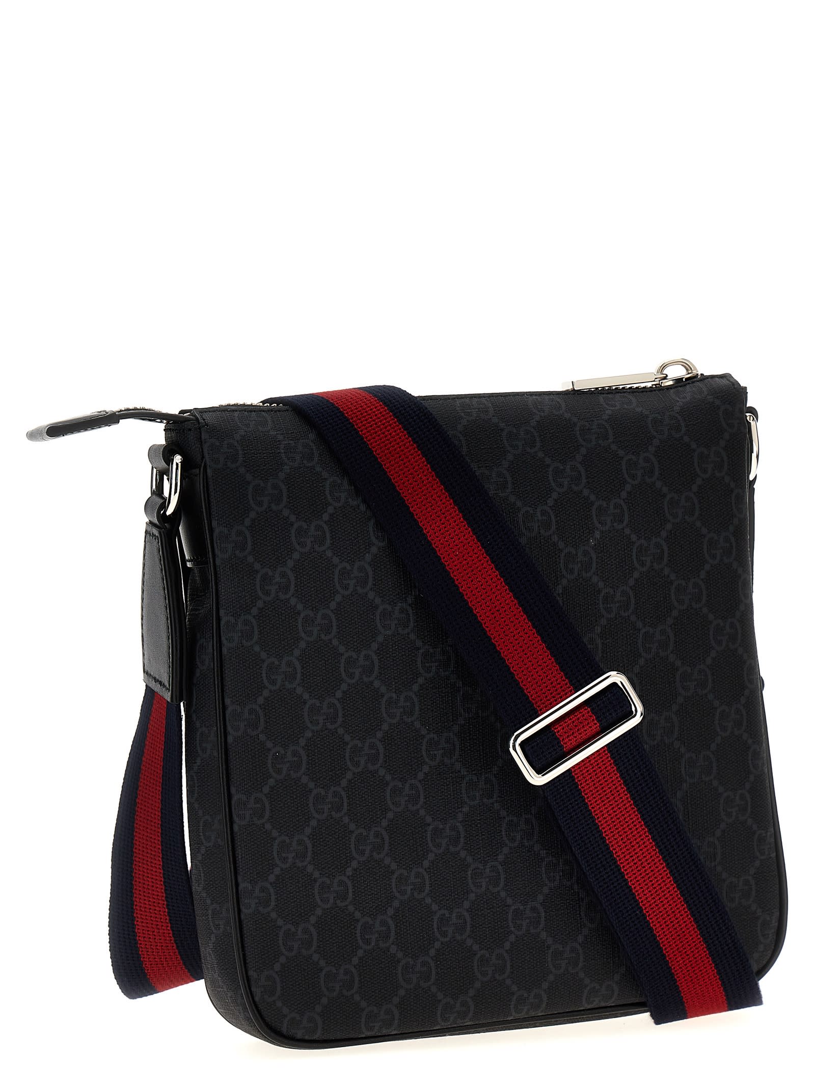 Gucci GG Supreme Crossbody Bag - Black - Image 2
