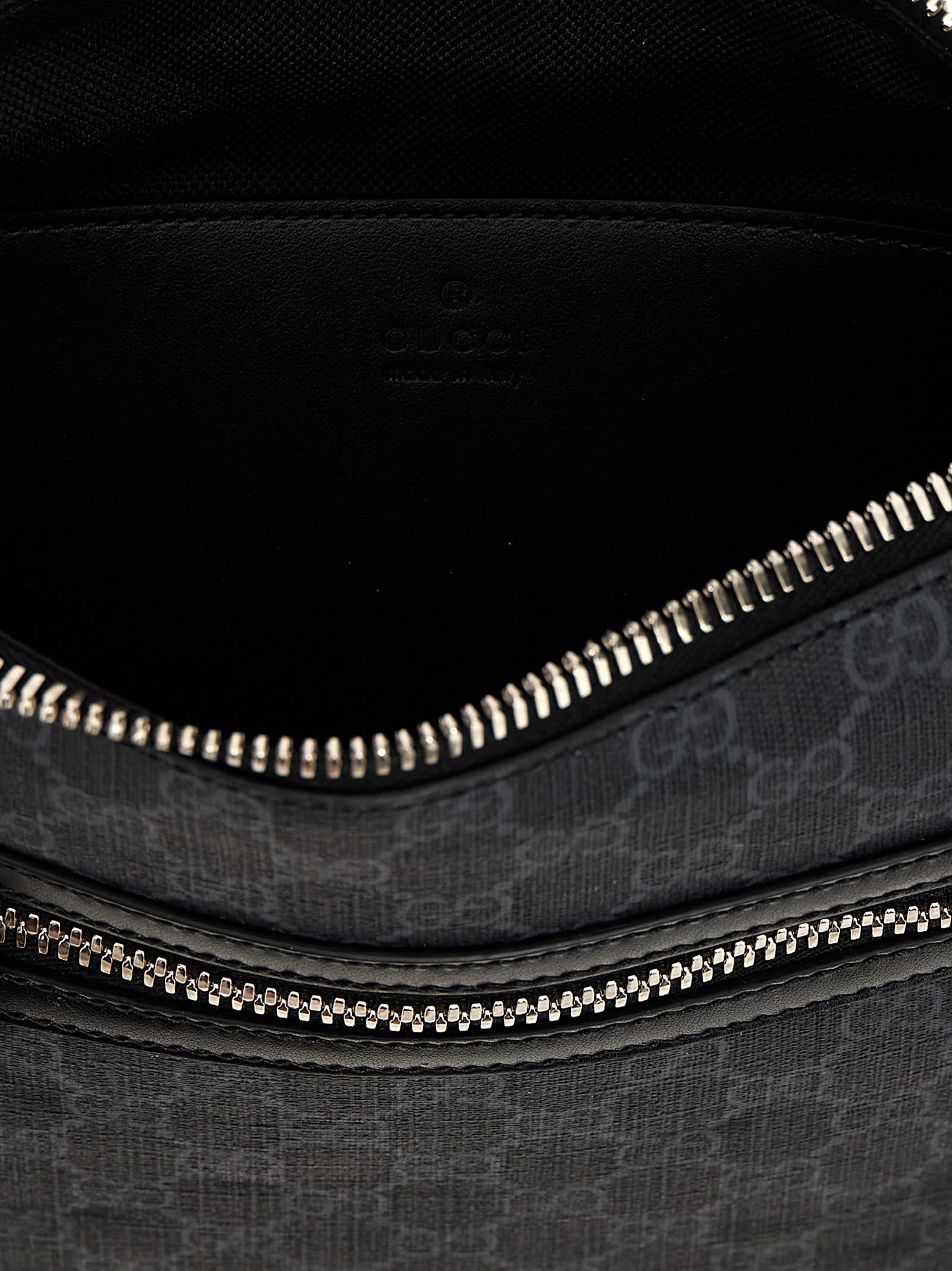 Gucci GG Supreme Crossbody Bag - Black - Image 4
