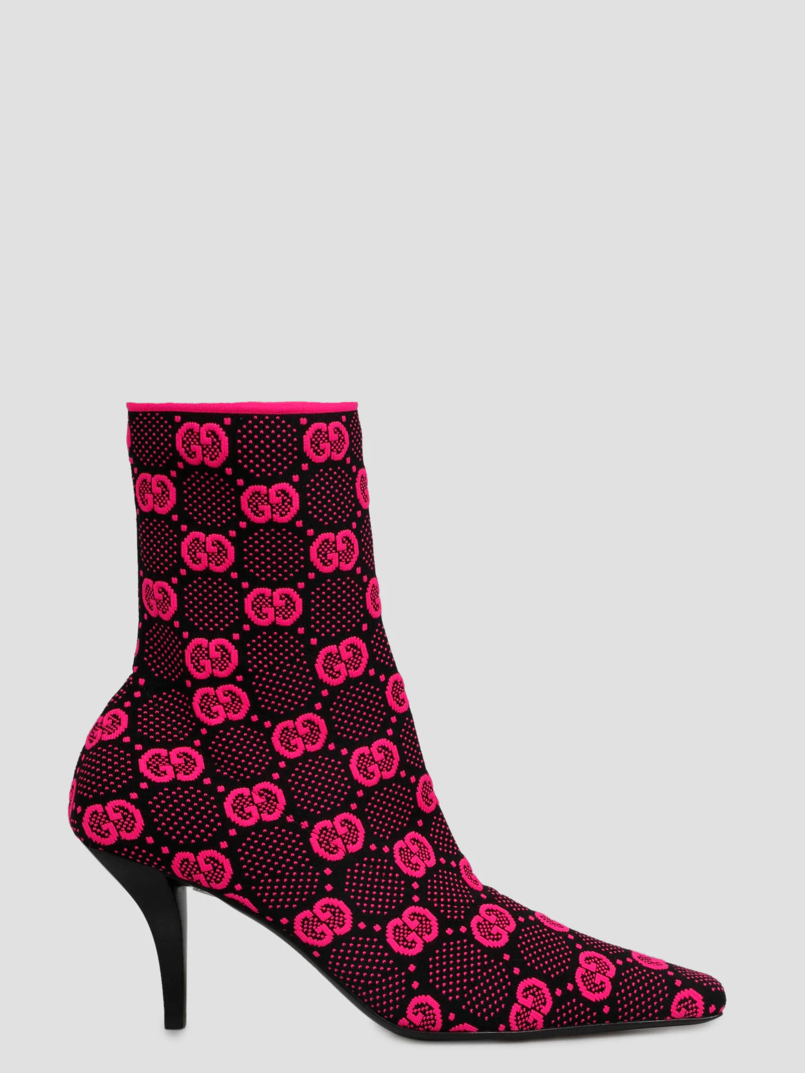 Gucci gg Knitted Ankle Boots - Pink & Purple