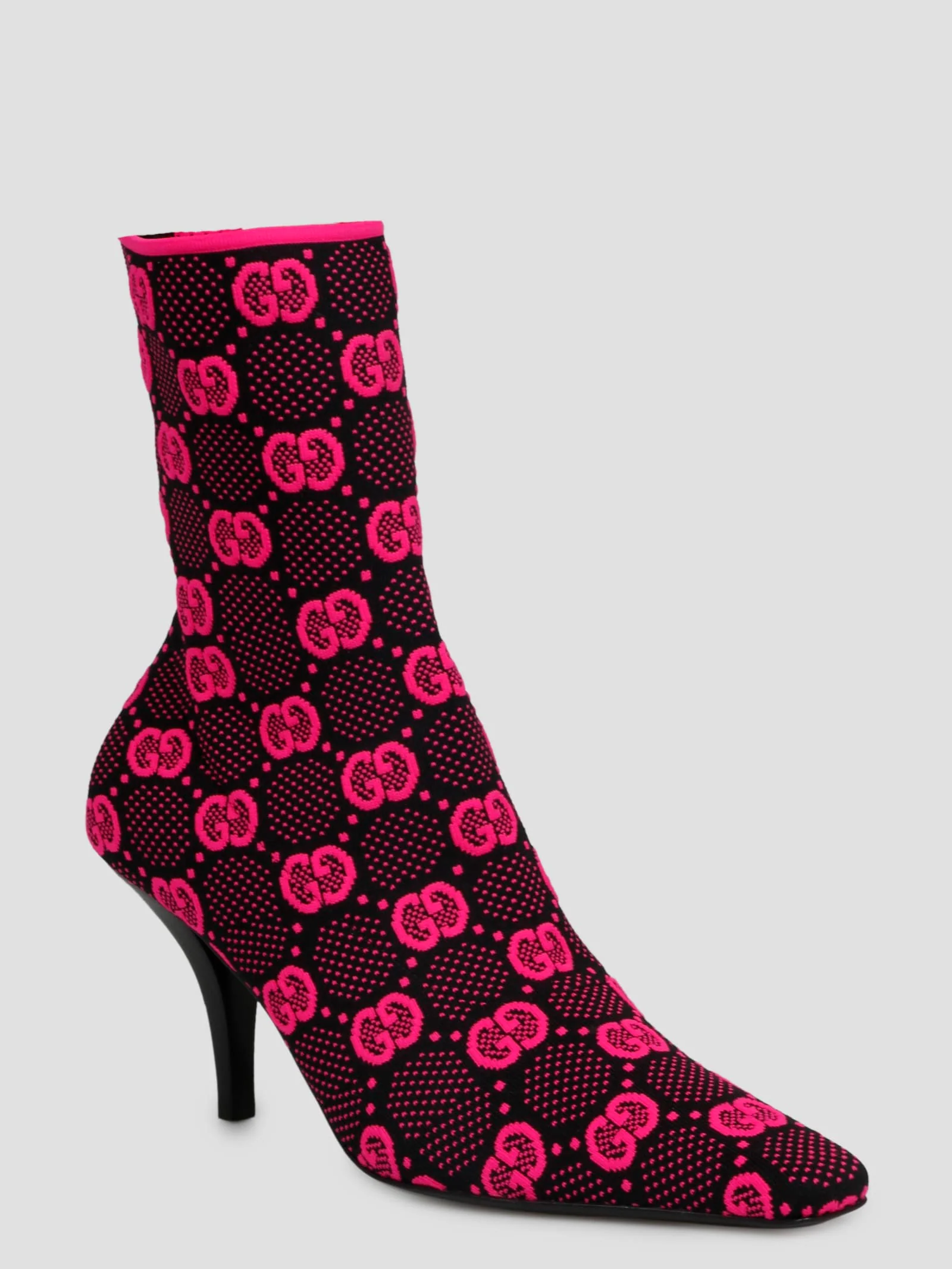 Gucci gg Knitted Ankle Boots - Pink & Purple - Image 2
