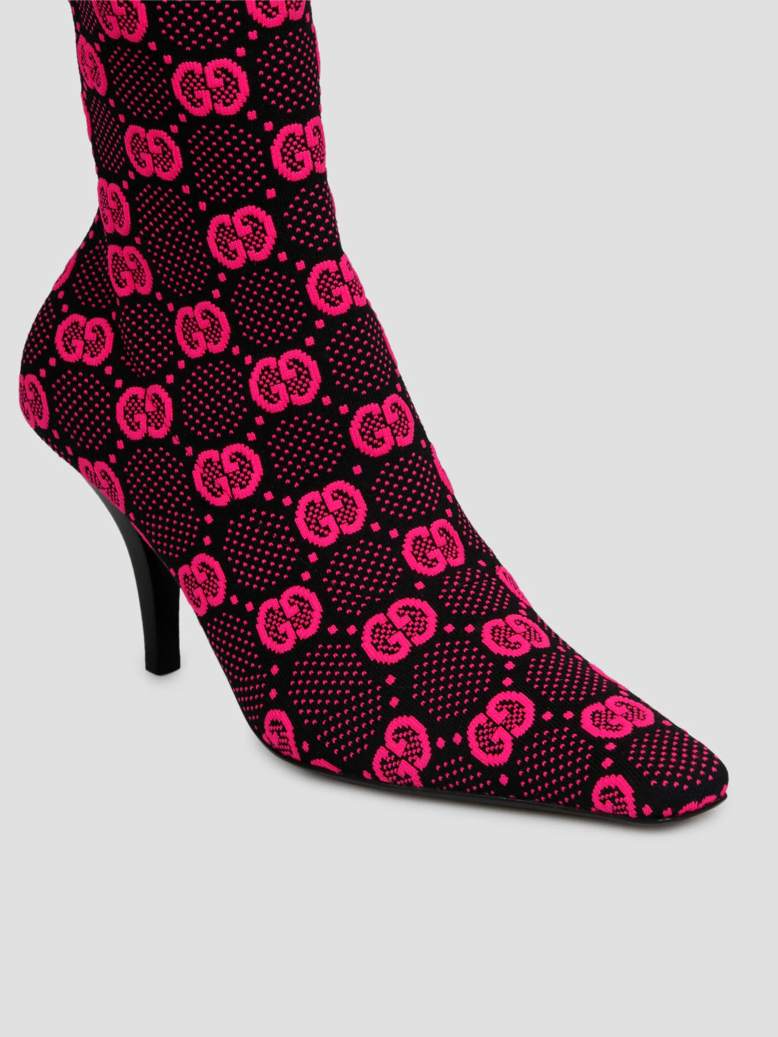 Gucci gg Knitted Ankle Boots - Pink & Purple - Image 3