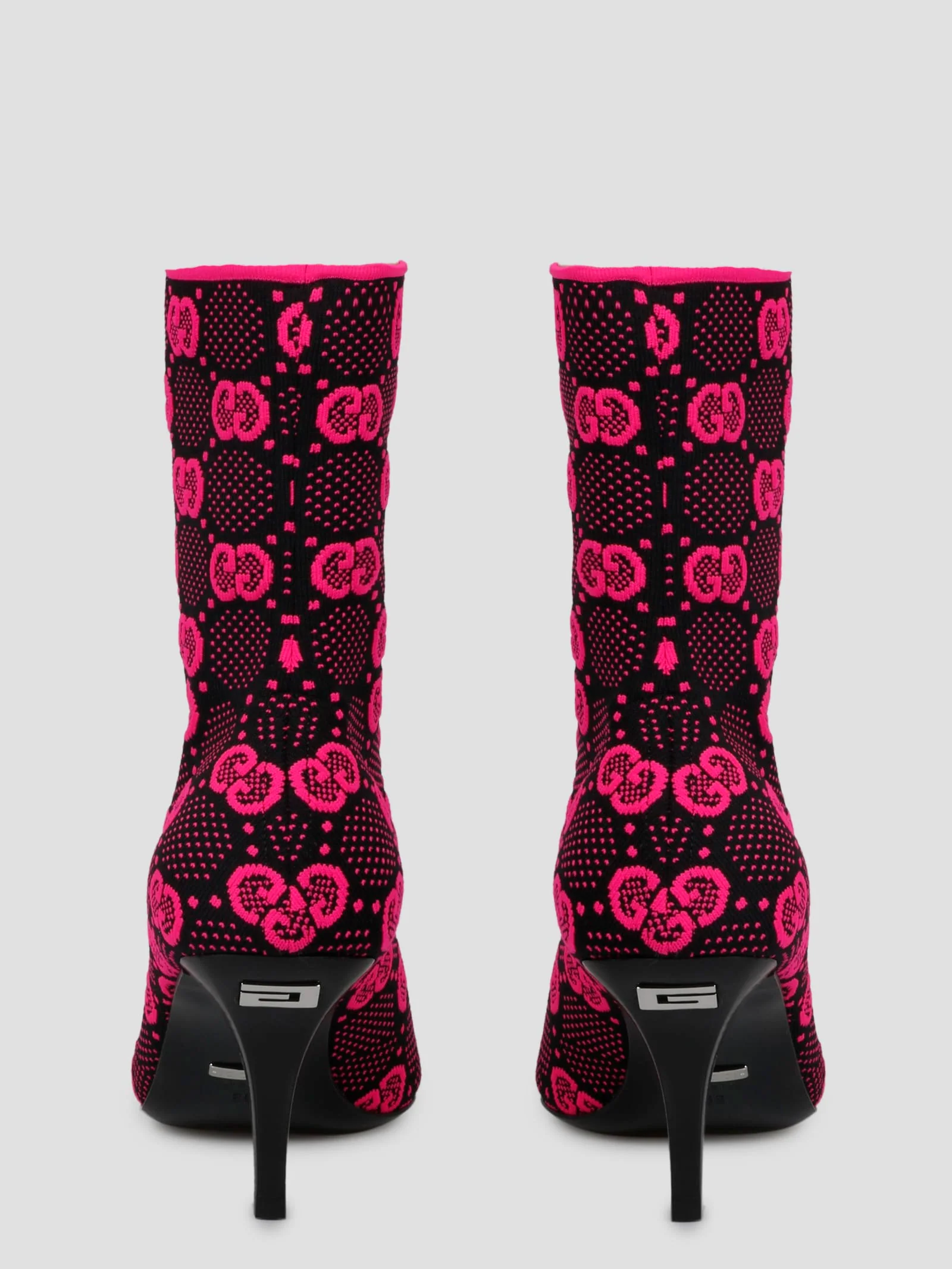 Gucci gg Knitted Ankle Boots - Pink & Purple - Image 5