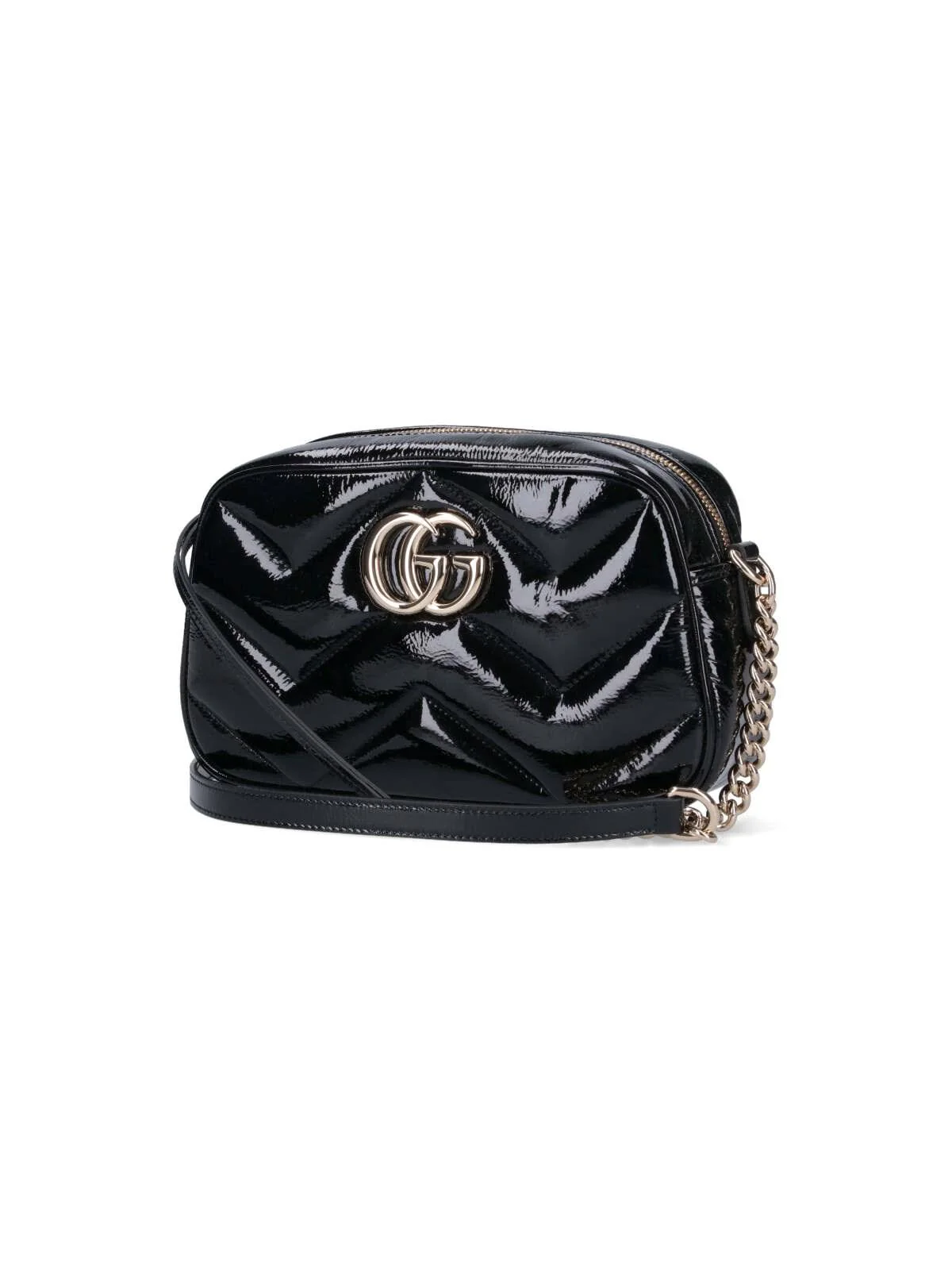 Gucci GG Plaque Padded Shoulder Bag - Nero - Image 2