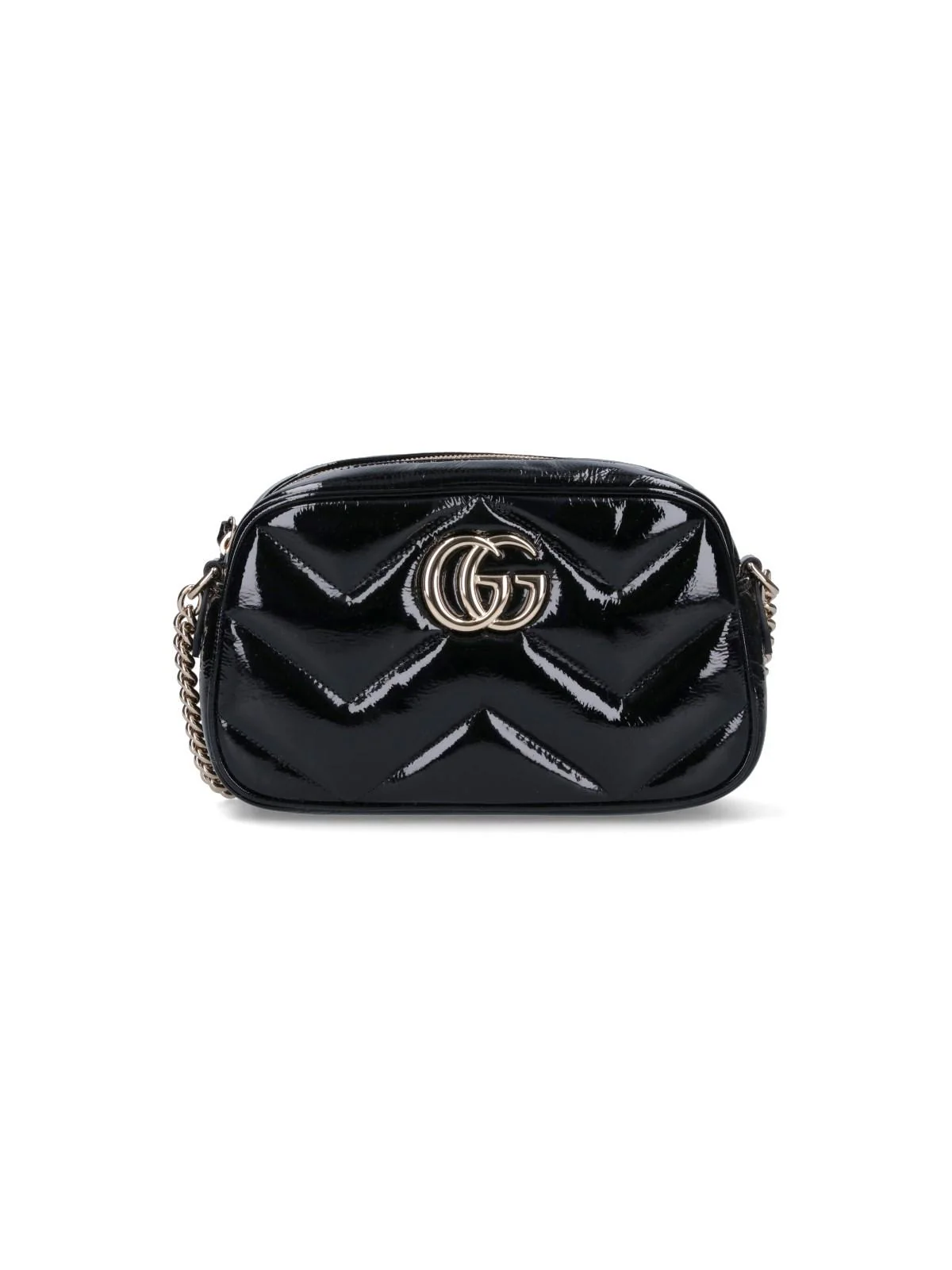Gucci GG Plaque Padded Shoulder Bag - Nero - Image 5