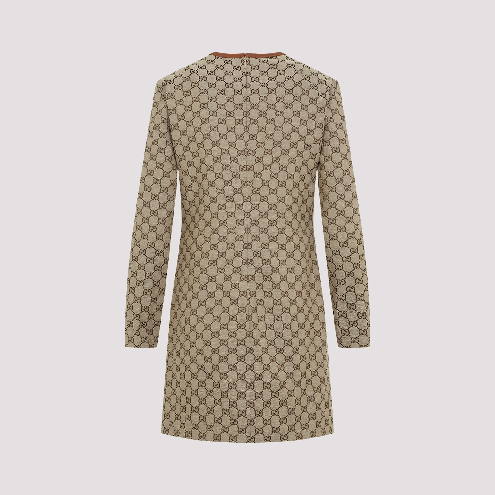 Gucci Gg Clamp Mini Dress - Camel Ebony - Image 4