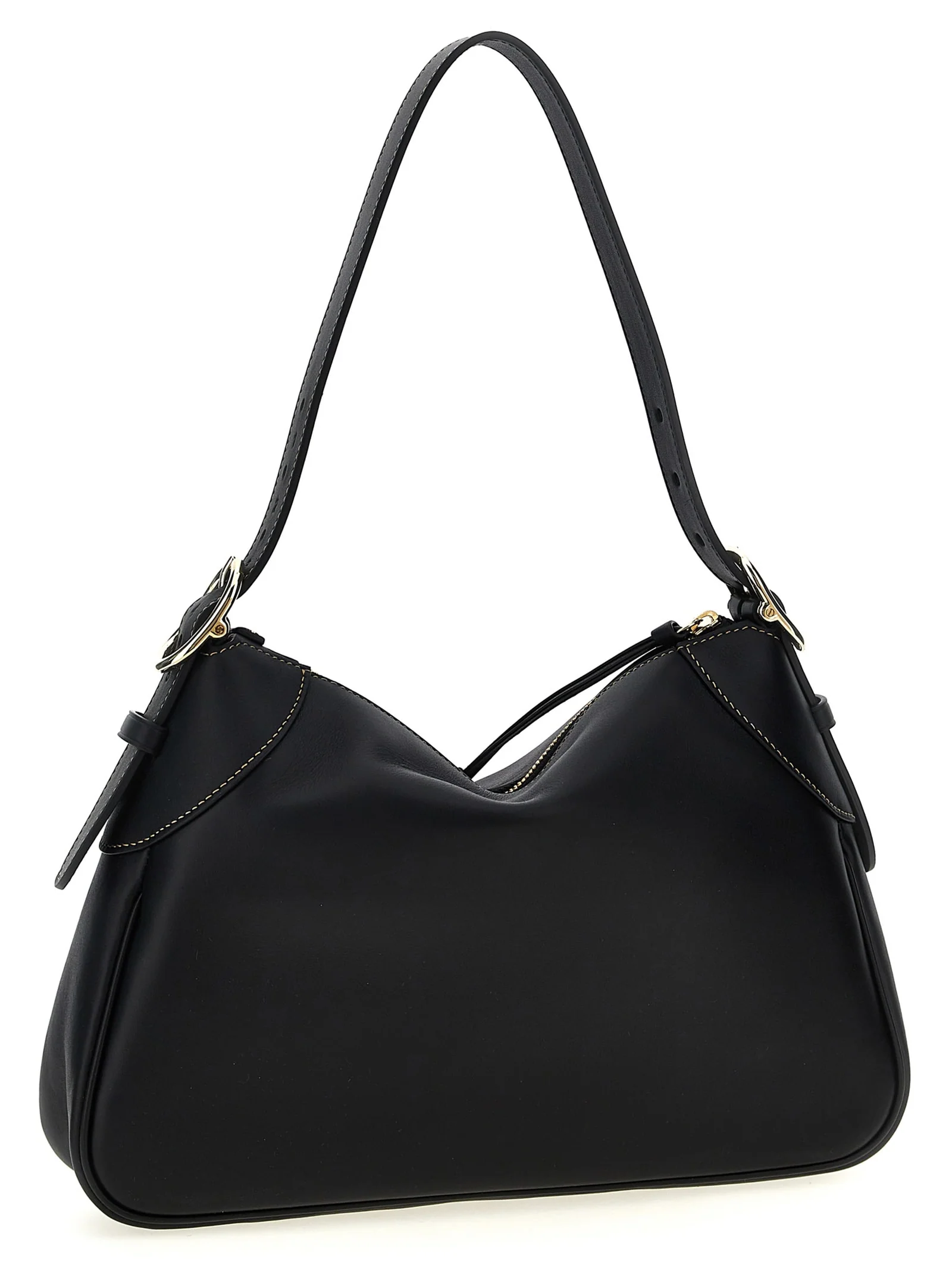 Gucci GG Emblem Medium Shoulder Bag - Black - Image 2
