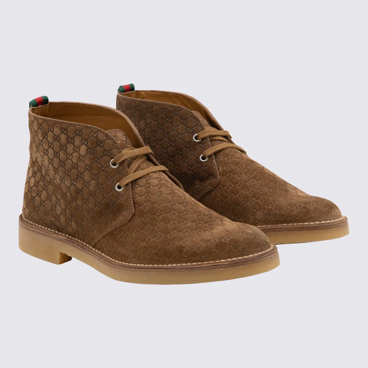 Gucci Leather Boots - Tobacco - Image 2