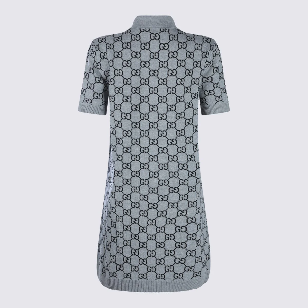 Gucci Grey And Black Wool Dress - Image 2