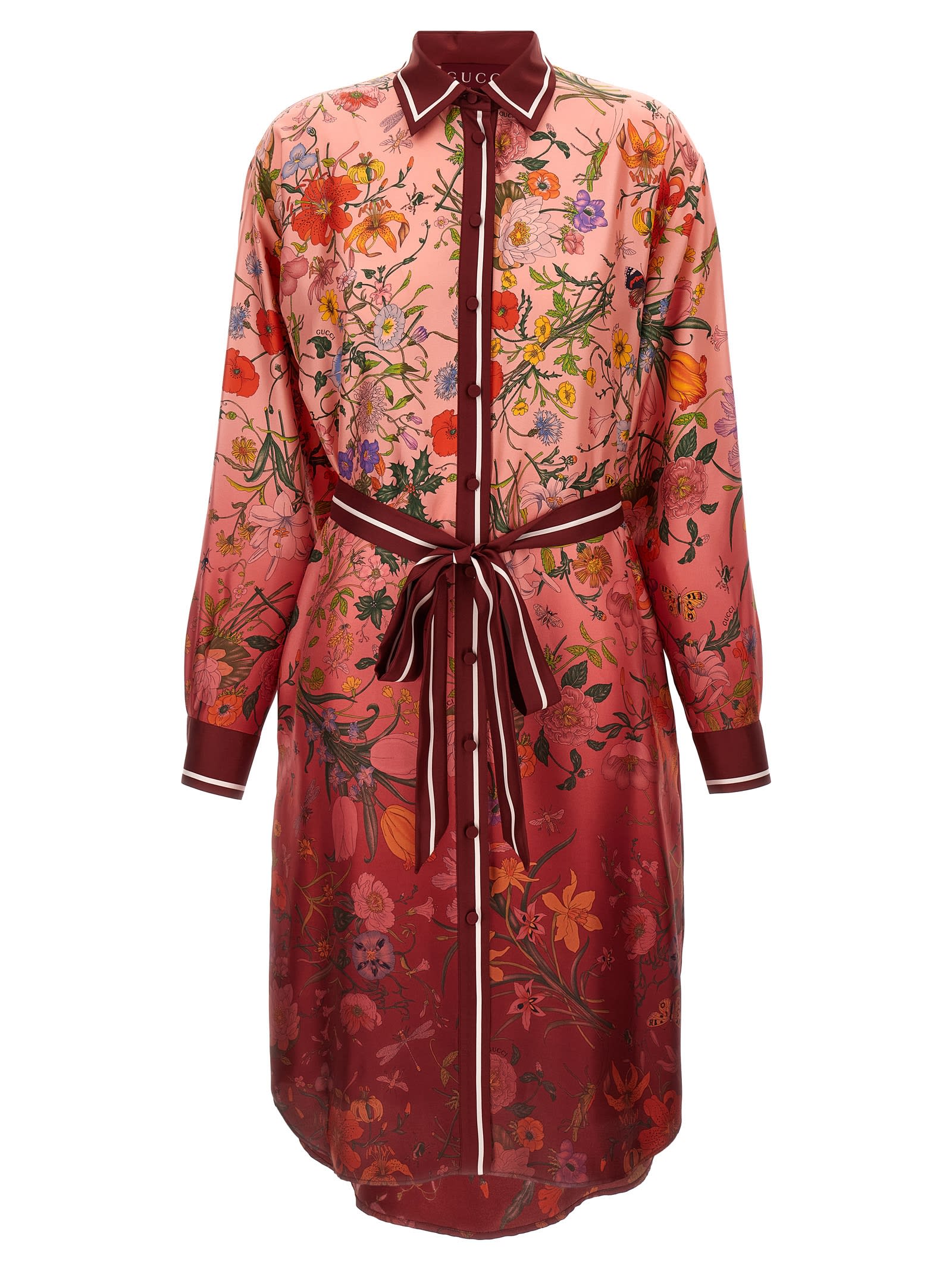 Gucci Flora Print Dress - Multicolor