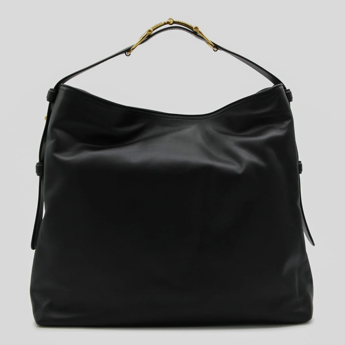 Gucci Maxi Horsebit Shoulder Bag - Black
