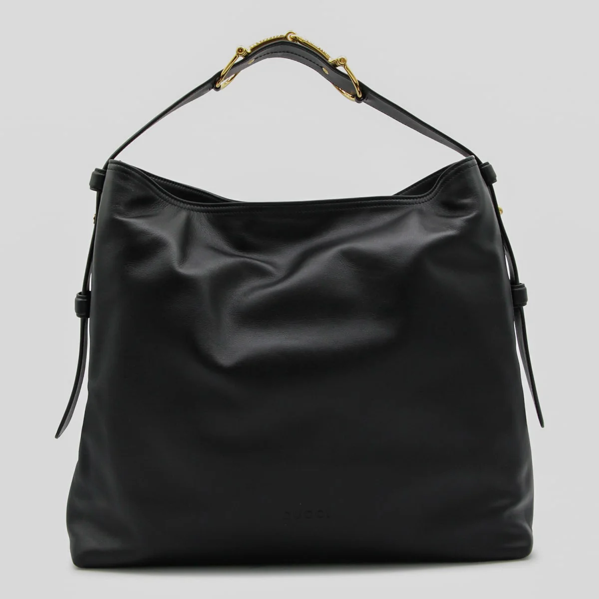 Gucci Maxi Horsebit Shoulder Bag - Black - Image 3