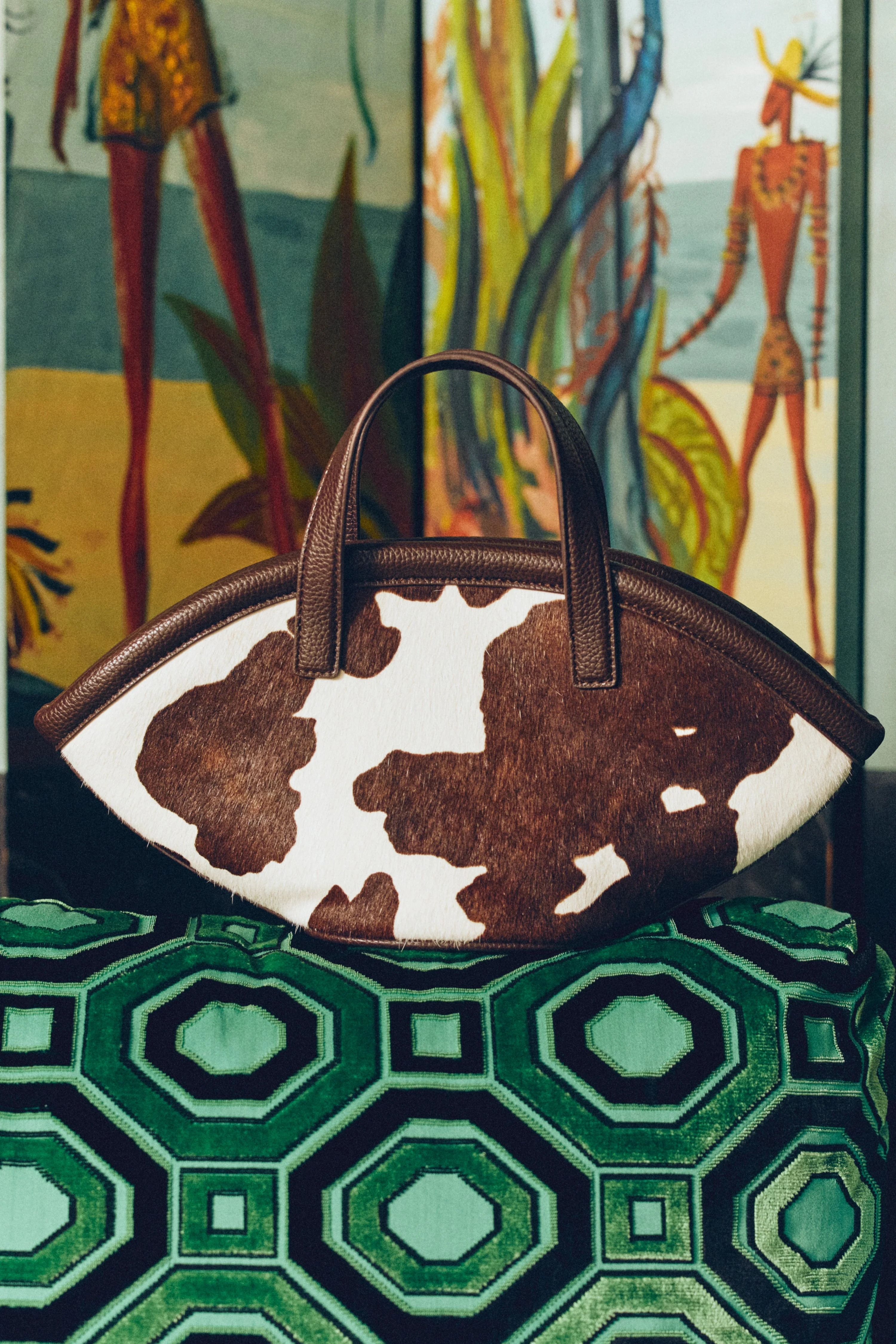 Simon Miller Mini Mercado Tote - Cow Print - Image 4