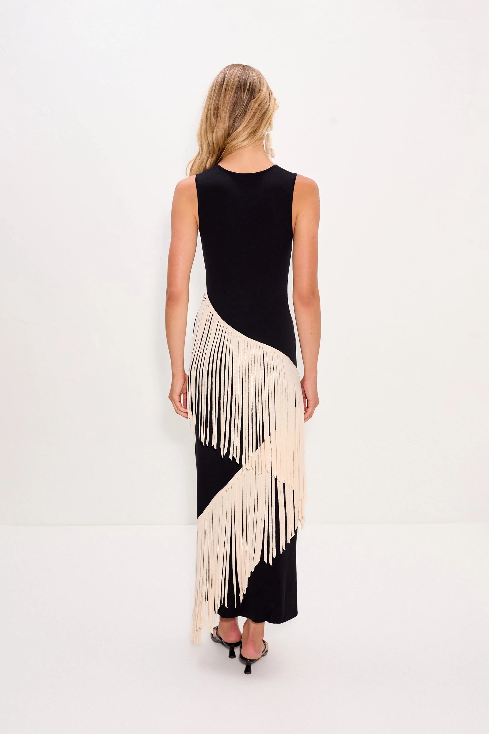 Simon Miller Spiral Knit Dress - Black/Macadamia - Image 4